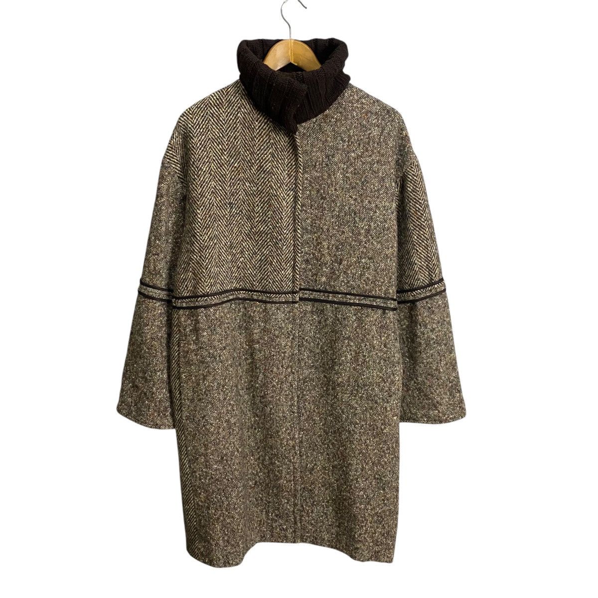 Designer × Jean Charles De Castelbajac Castelbajac x CarmA SpA Italian logo wool tweed coat Size US M / EU 48-50 / 2 - 1 Thumbnail