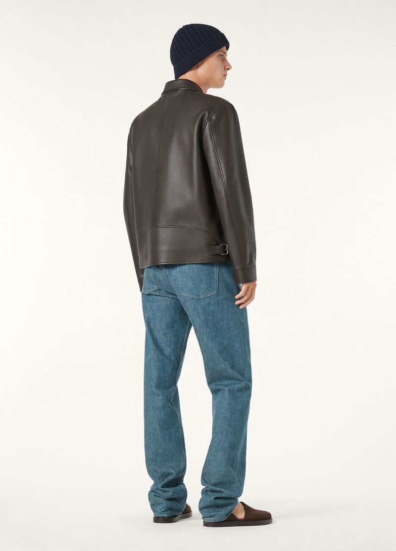 Loro Piana o1w1db10226 FAP2185 Gail Blouson Jacket in Brown Size US XL / EU 56 / 4 - 5 Thumbnail