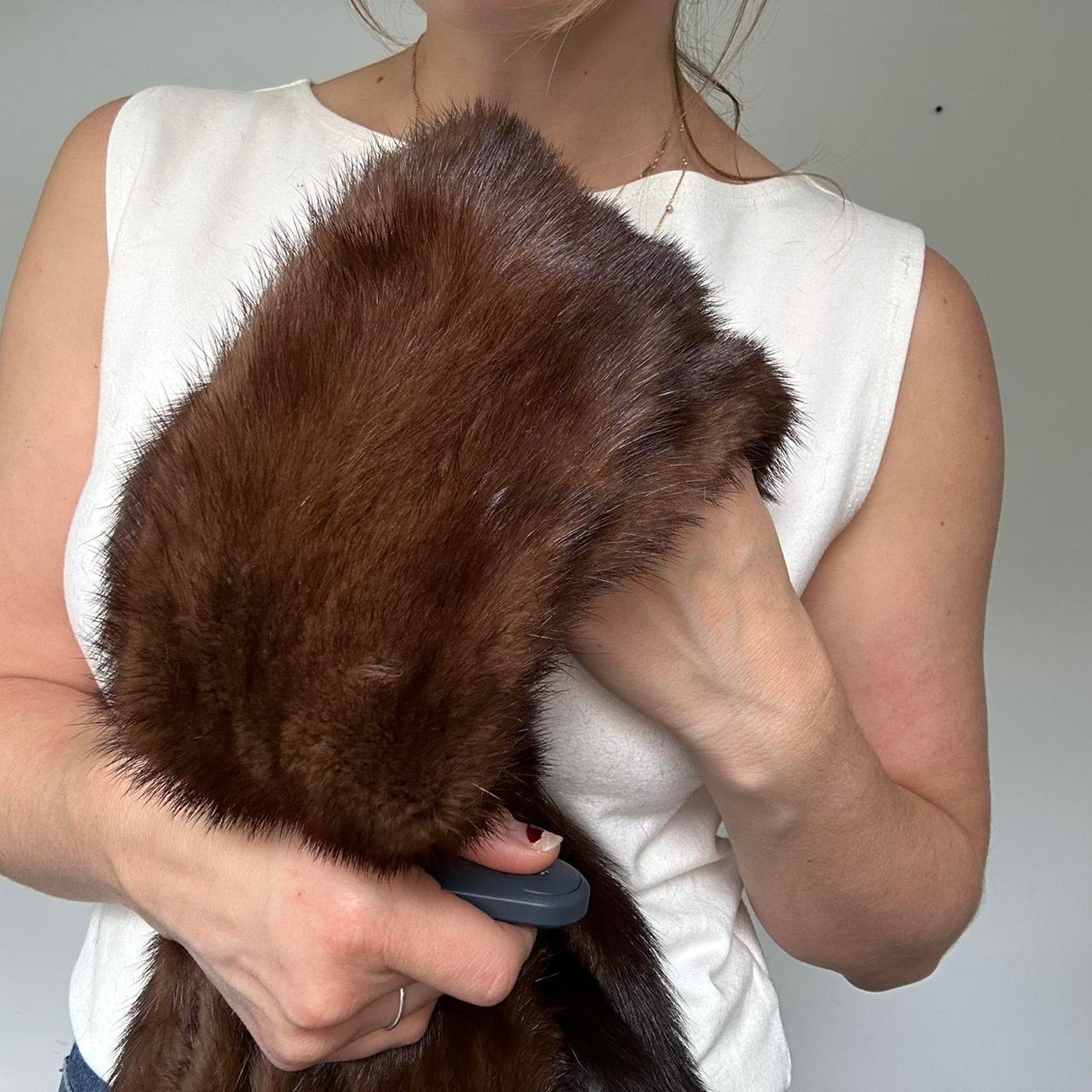 Other Vintage Genuine Fur Scarf and Mittens (one size) Size ONE SIZE - 7 Thumbnail