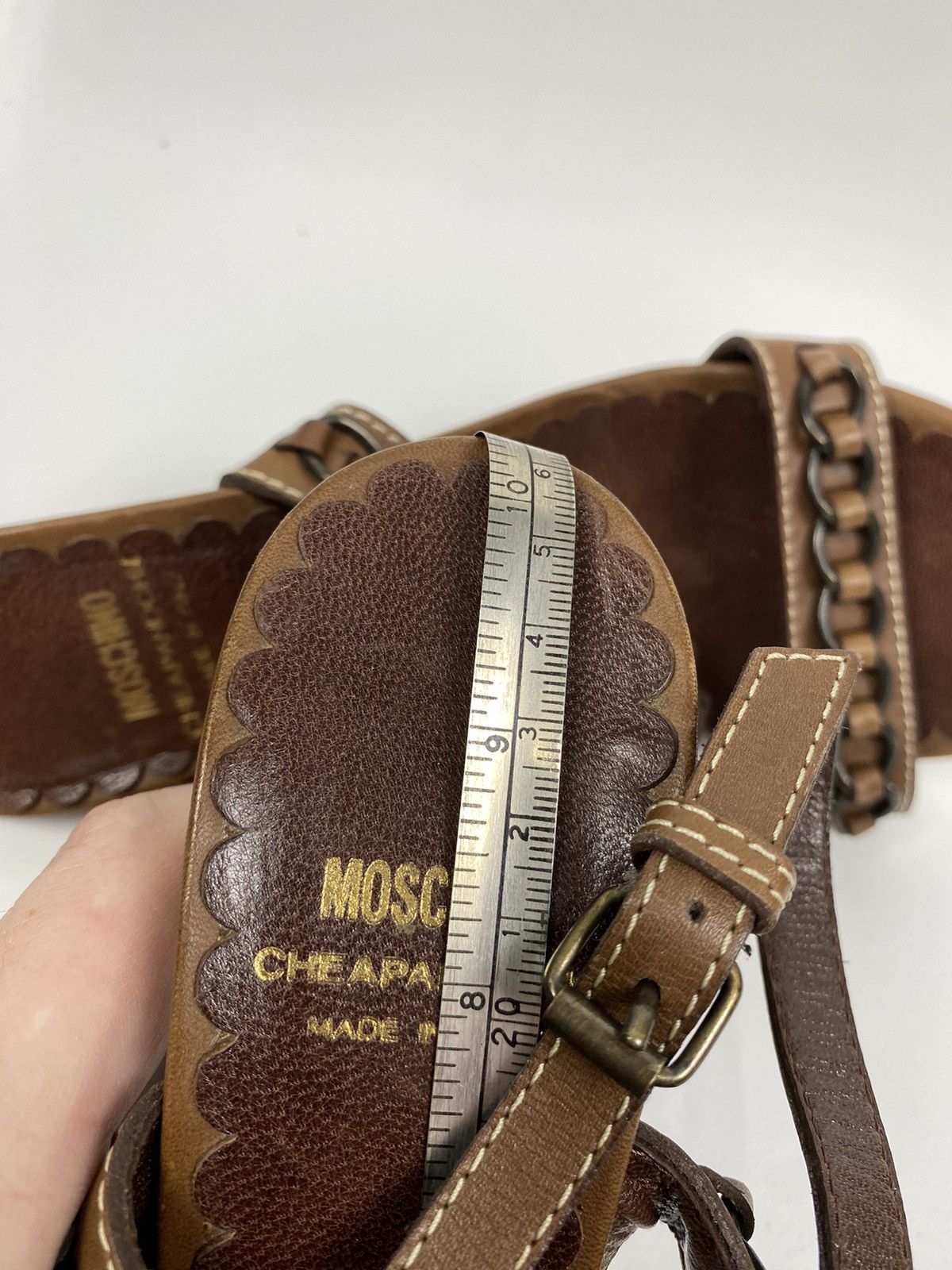 Moschino Moschino Cheap&Chic Leather Heels Sandals size 39 Size US 9 / IT 39 - 10 Thumbnail