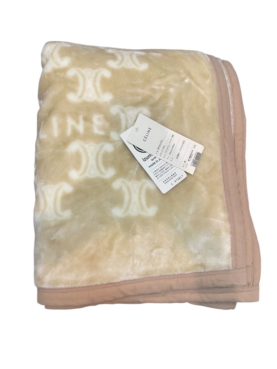 Celine Celine Monogram Velvet Blanket Size ONE SIZE - 2 Thumbnail