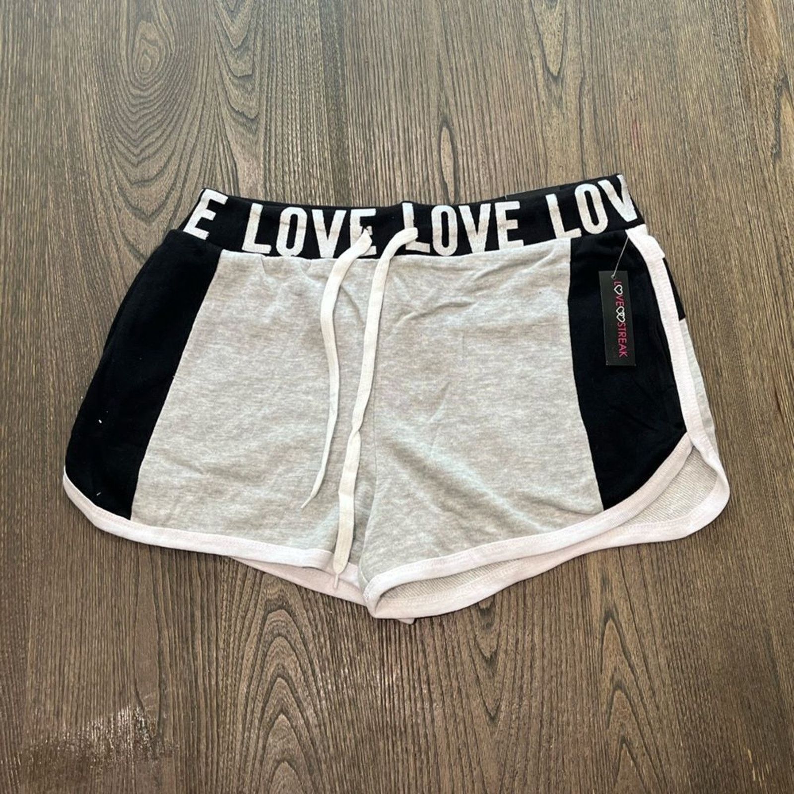 Vintage NWT Love Streak Womens Cotton Track Gym Shorts Size 1X Size 36" / US 14 / IT 50 - 1 Thumbnail