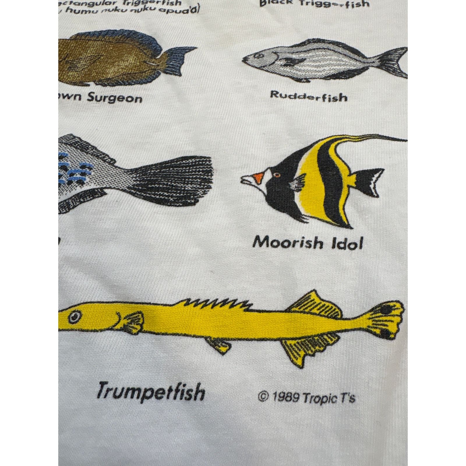Hanes Vintage 1989 Tropic Tee reef fish of Hawaii Kona XL shirt Size US XL / EU 56 / 4 - 4 Thumbnail