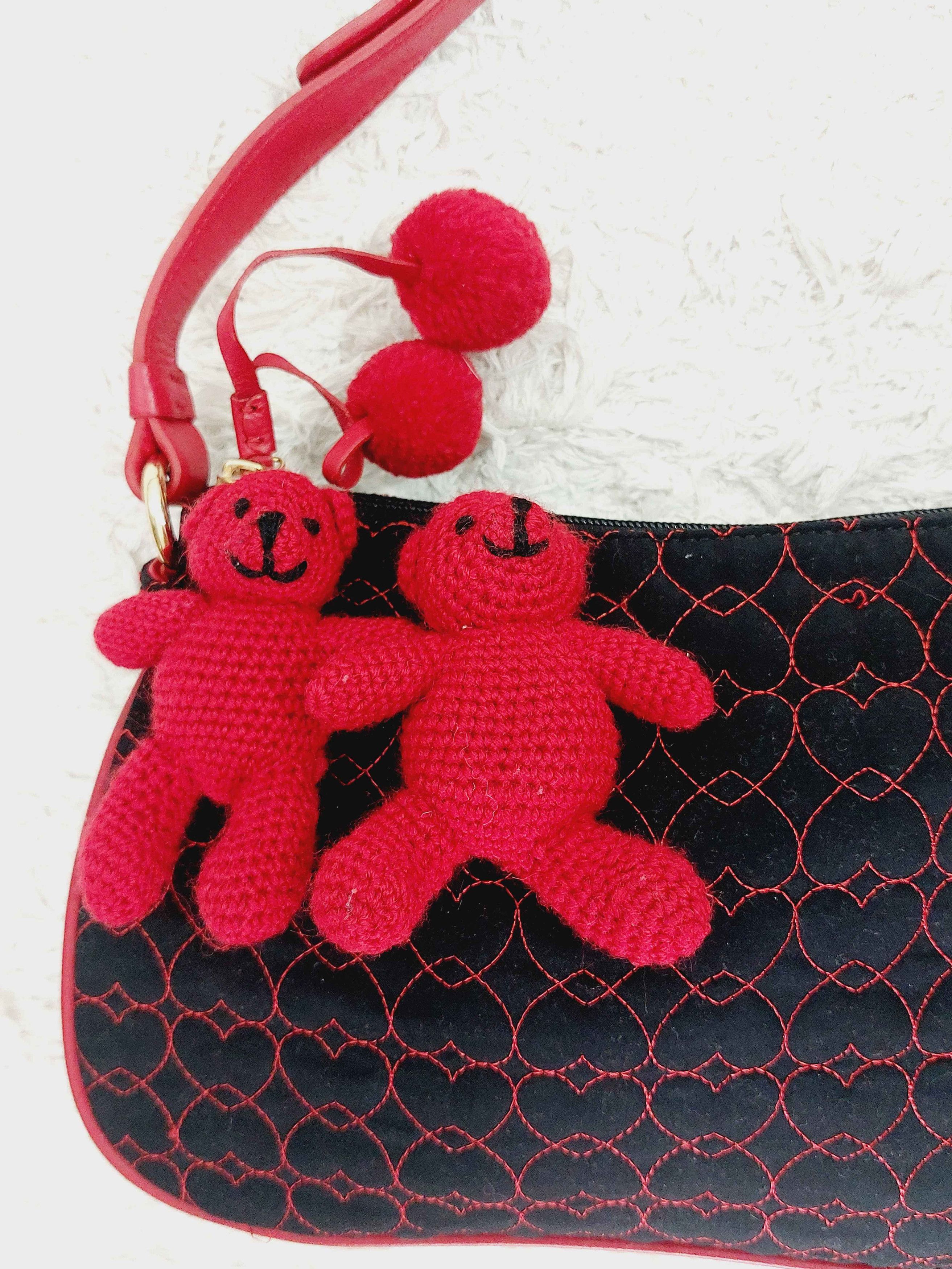 Moschino Moschino Jeans Leather Iconic Teddy Bear Cub Plush ag Clutch Size ONE SIZE - 4 Thumbnail