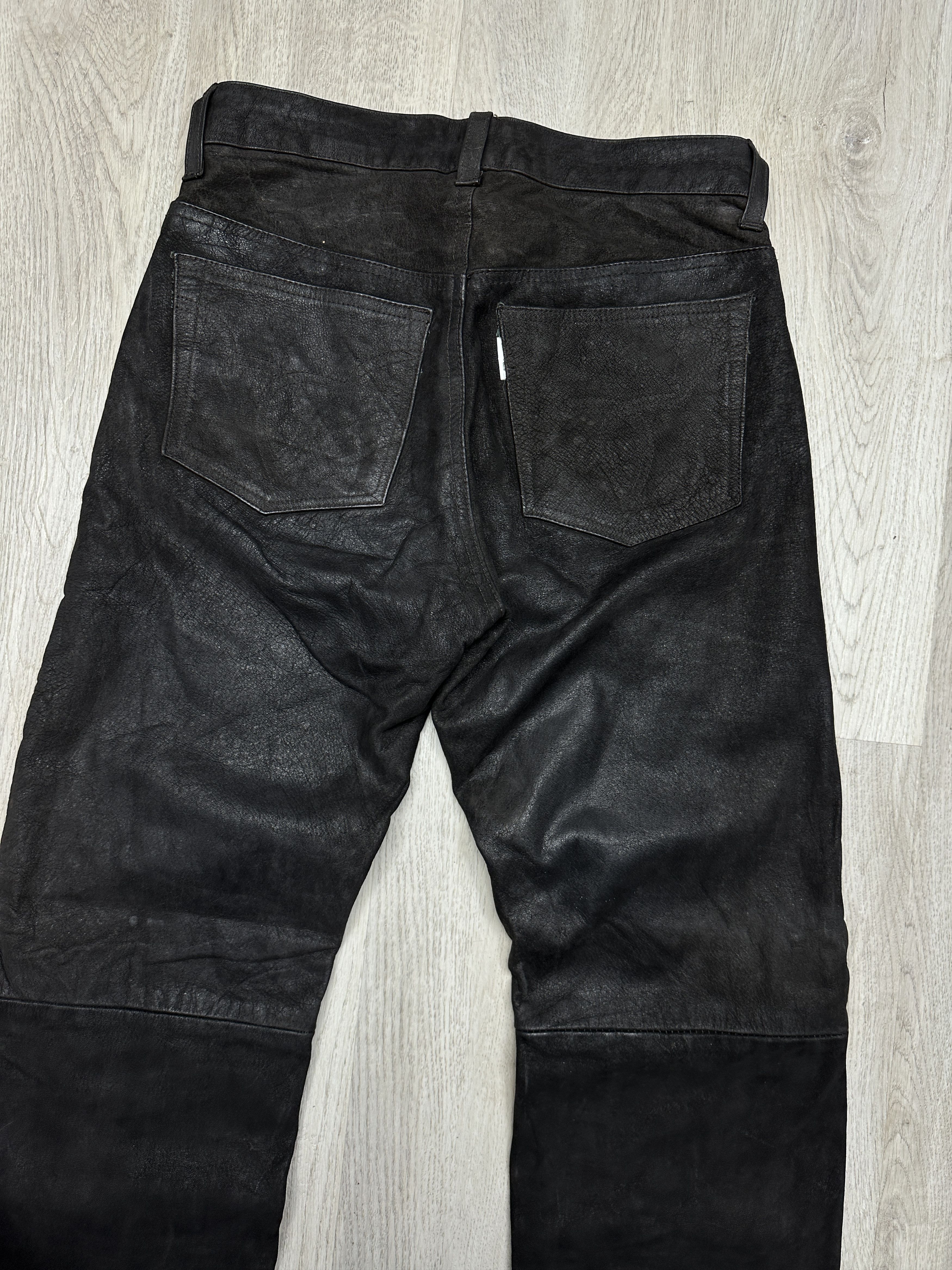 Genuine Leather Vintage Genuine Leather Pants Biker Motorcycle Size US 31 - 7 Thumbnail