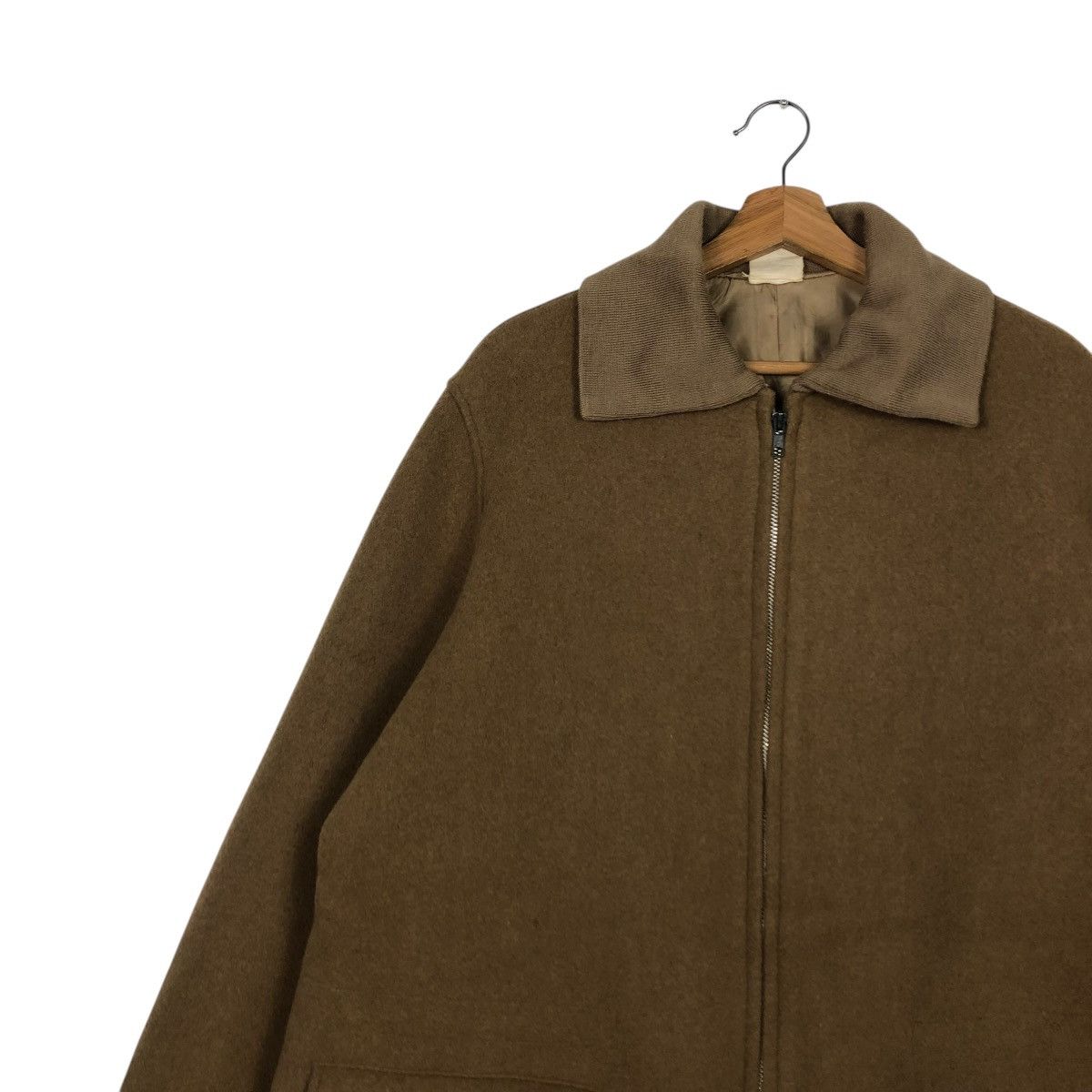 Yohji Yamamoto 🔥VINTAGE CHORE WOOL JACKET Y’S FOR MEN ZIPPER HIGH COLLAR Size US M / EU 48-50 / 2 - 9 Thumbnail