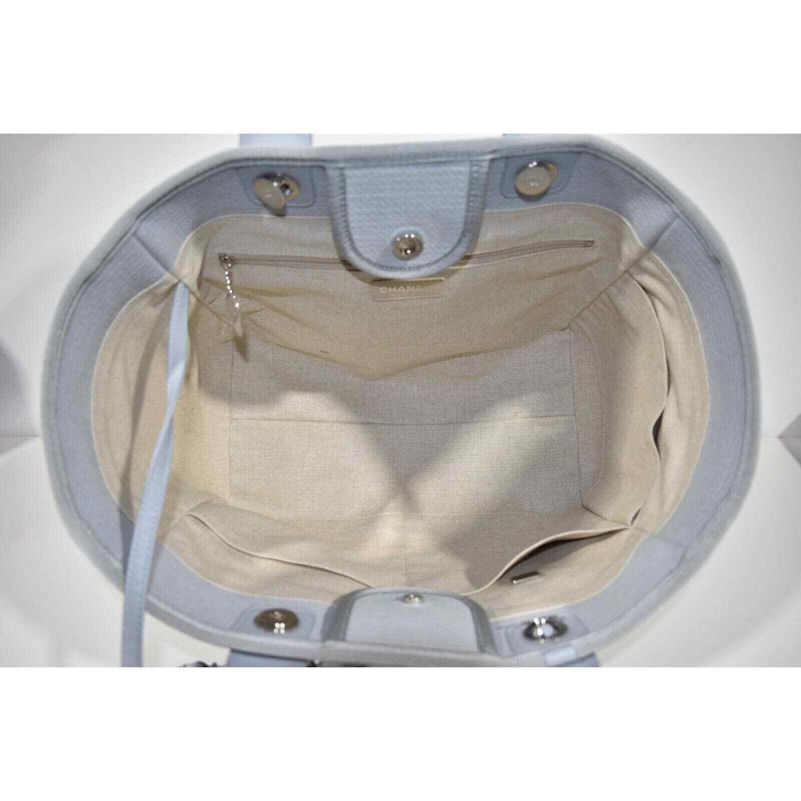 Chanel Chanel Deauville 30cm 2Way Silver Chain Handle Tote Bag Size ONE SIZE - 11 Thumbnail
