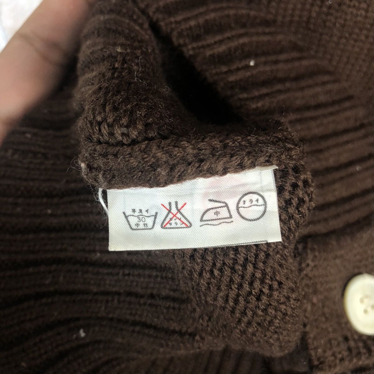 Homespun Knitwear × Japanese Brand Japanese Brand Brown Cardigan Knitwear #A765 Size US M / EU 48-50 / 2 - 10 Thumbnail
