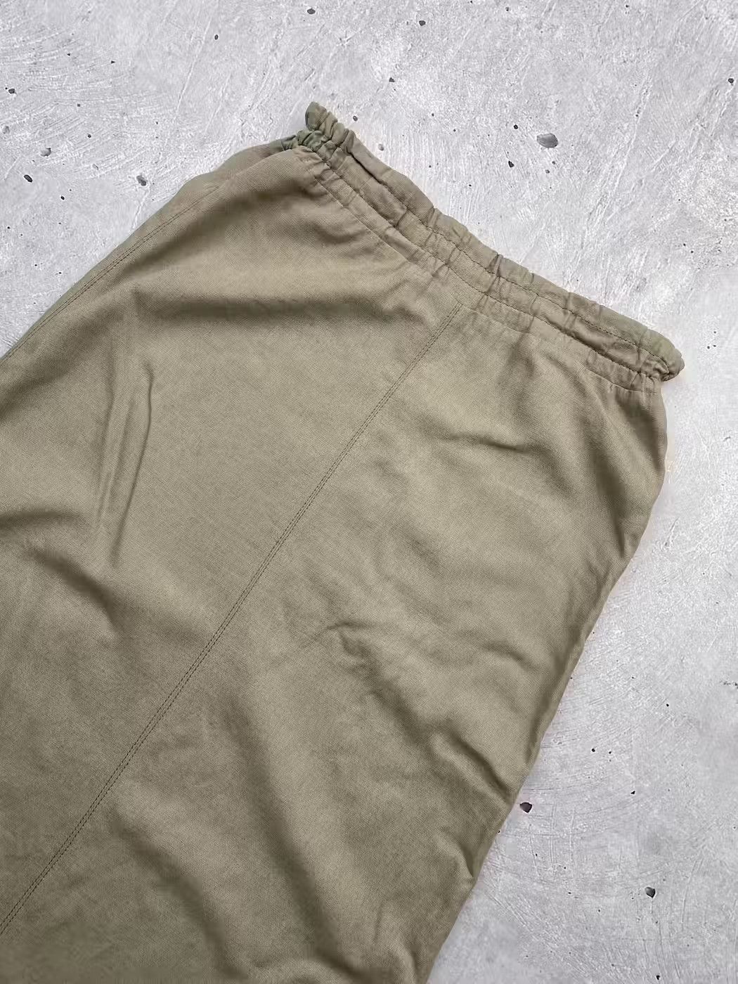 Other Vintage Linen Patched Maxi Skirt Size 28" / US 6 / IT 42 - 5 Thumbnail