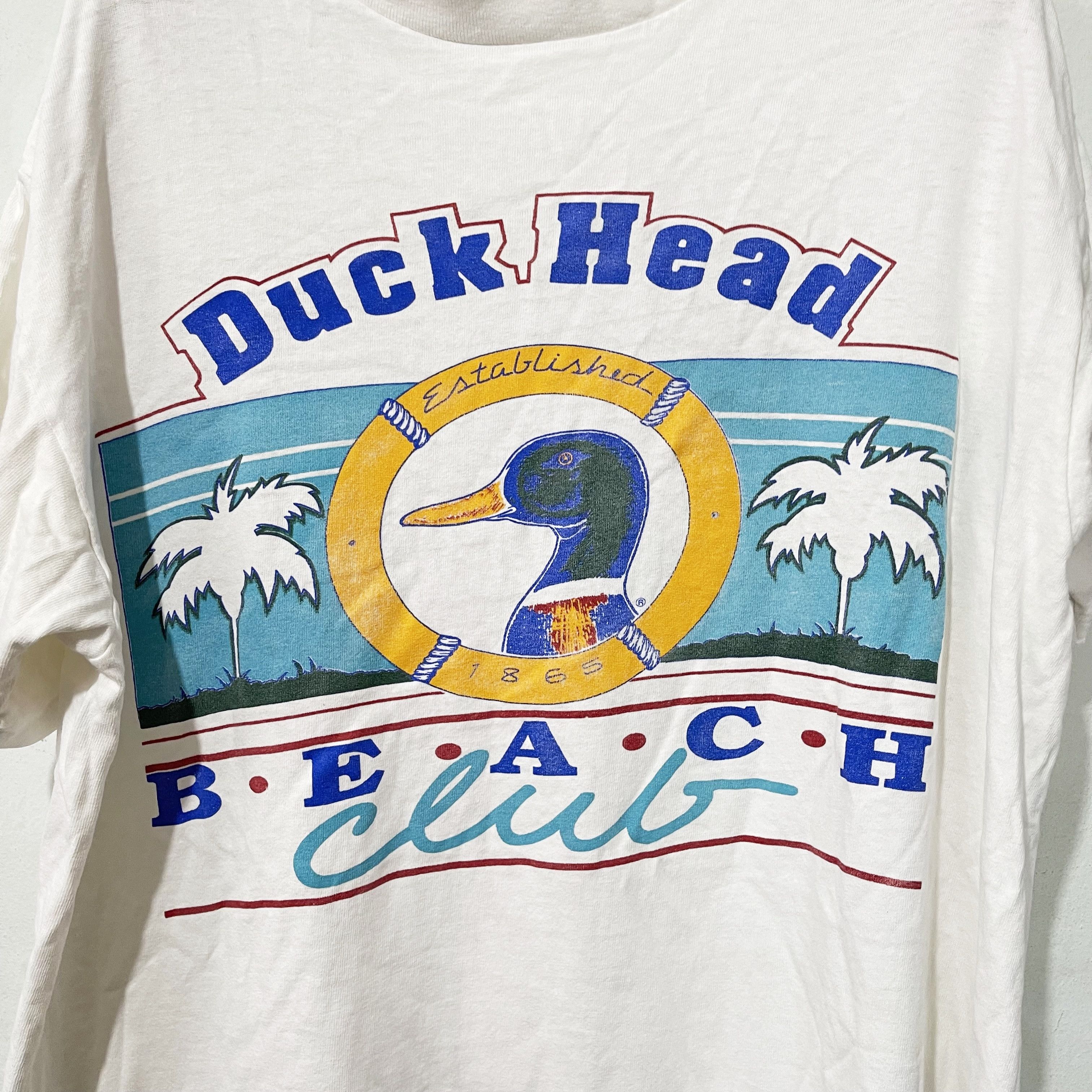Duck Head intage 90s Duck Head Beach Club T-Shirt Size US M / EU 48-50 / 2 - 2 Thumbnail