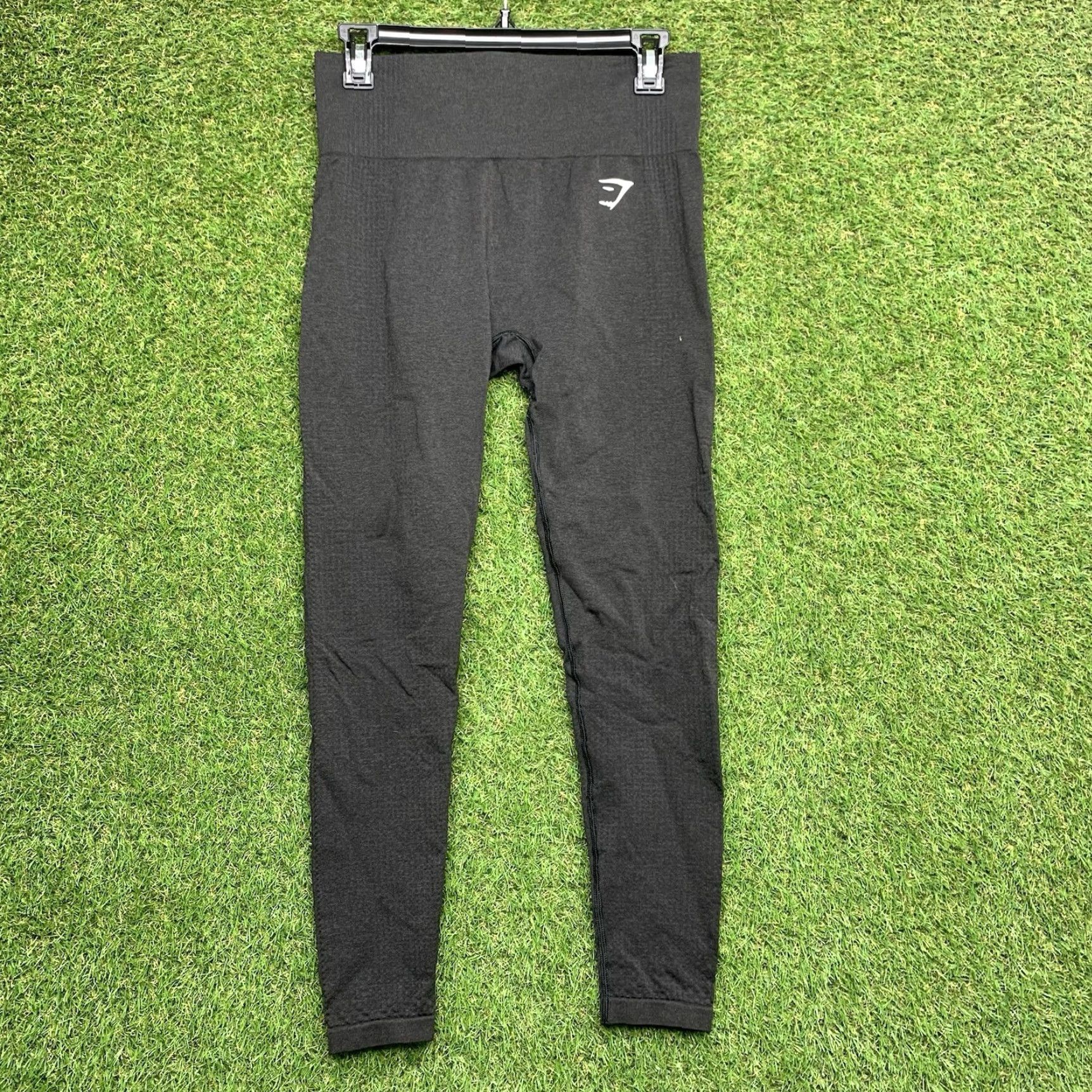 Gymshark VINTAGE Gymshark Energy Seamless Leggings Womens M Black Yoga GLLG1829 Size 32" / US 10 / IT 46 - 2 Thumbnail