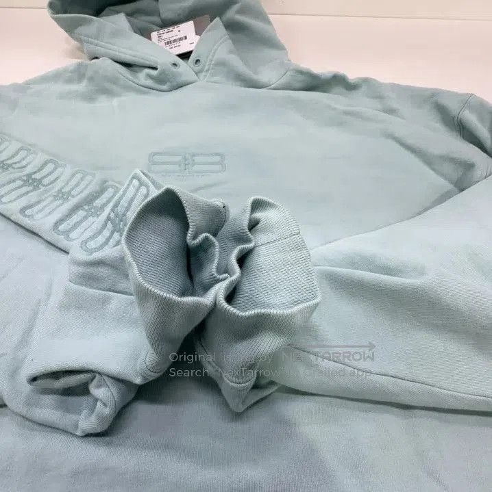 Balenciaga Balenciaga Mint Green Hooded Sweatshirt. Size US M / EU 48-50 / 2 - 8 Thumbnail