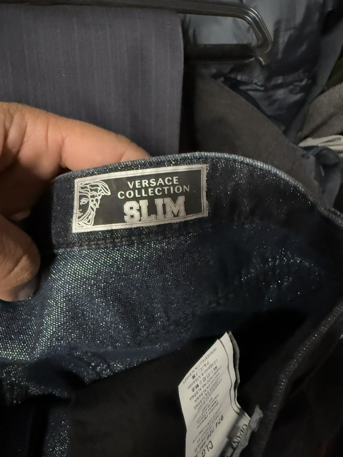 Versace Versace Collection Slim Fit Dark Wash Blue Denim 32 Size US 32 / EU 48 - 4 Thumbnail