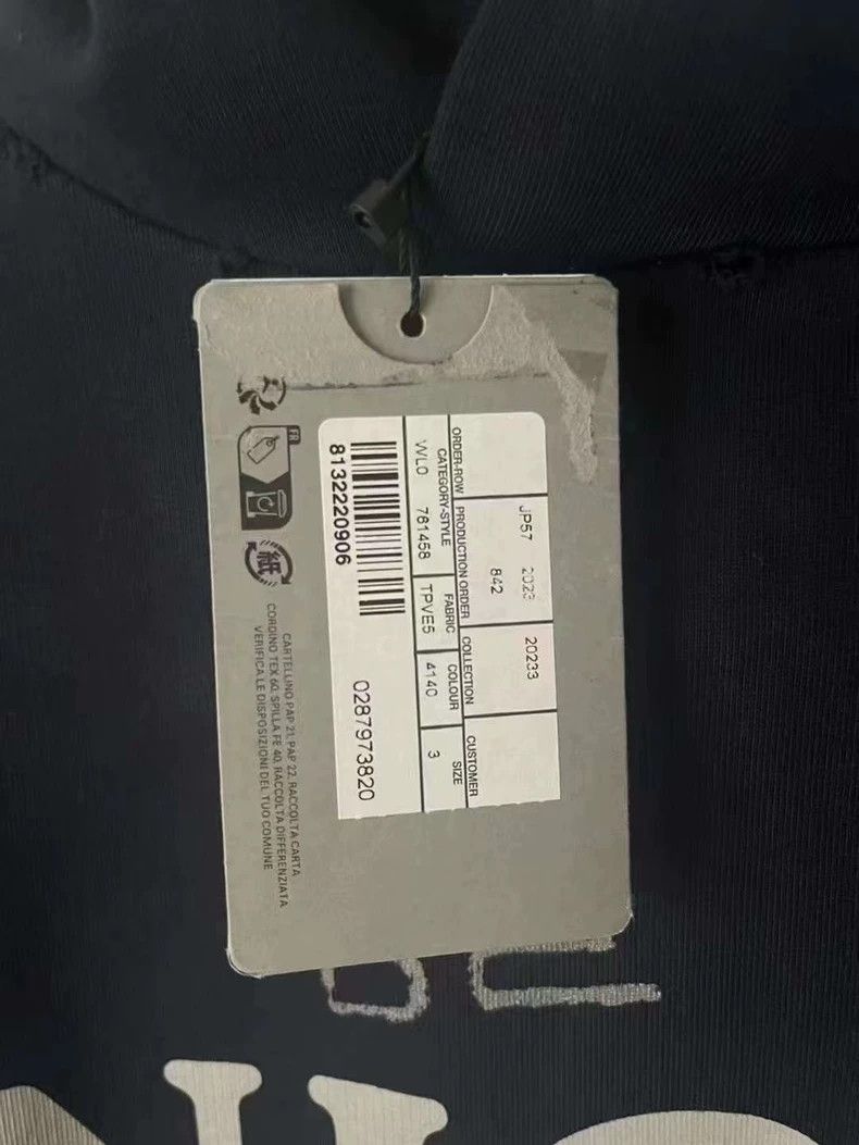 Balenciaga Balenciaga Vintage Distressed Hooded Sweatshirt, Brand New Size US L / EU 52-54 / 3 - 5 Thumbnail