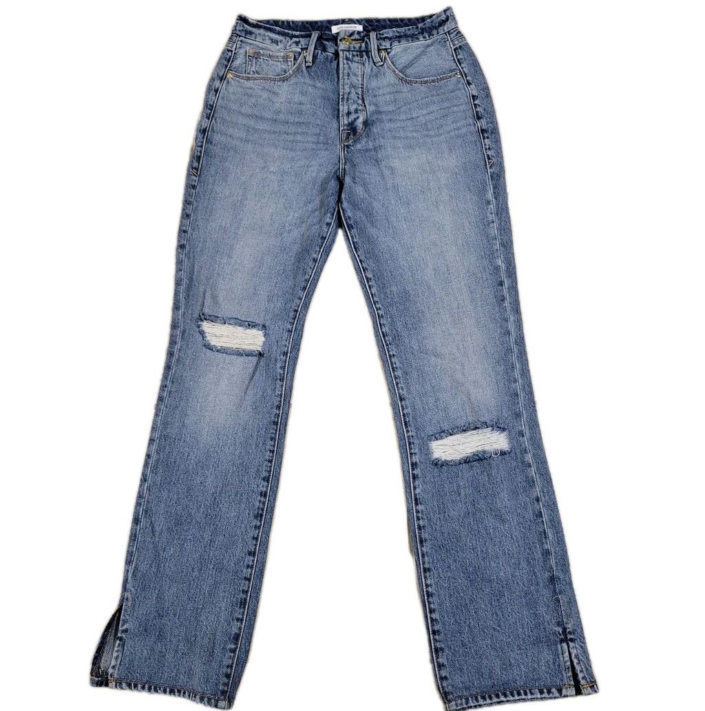 Good American Good American Good Boy Women High Rise Distressed Size 27" / US 4 / IT 40 - 1 Thumbnail