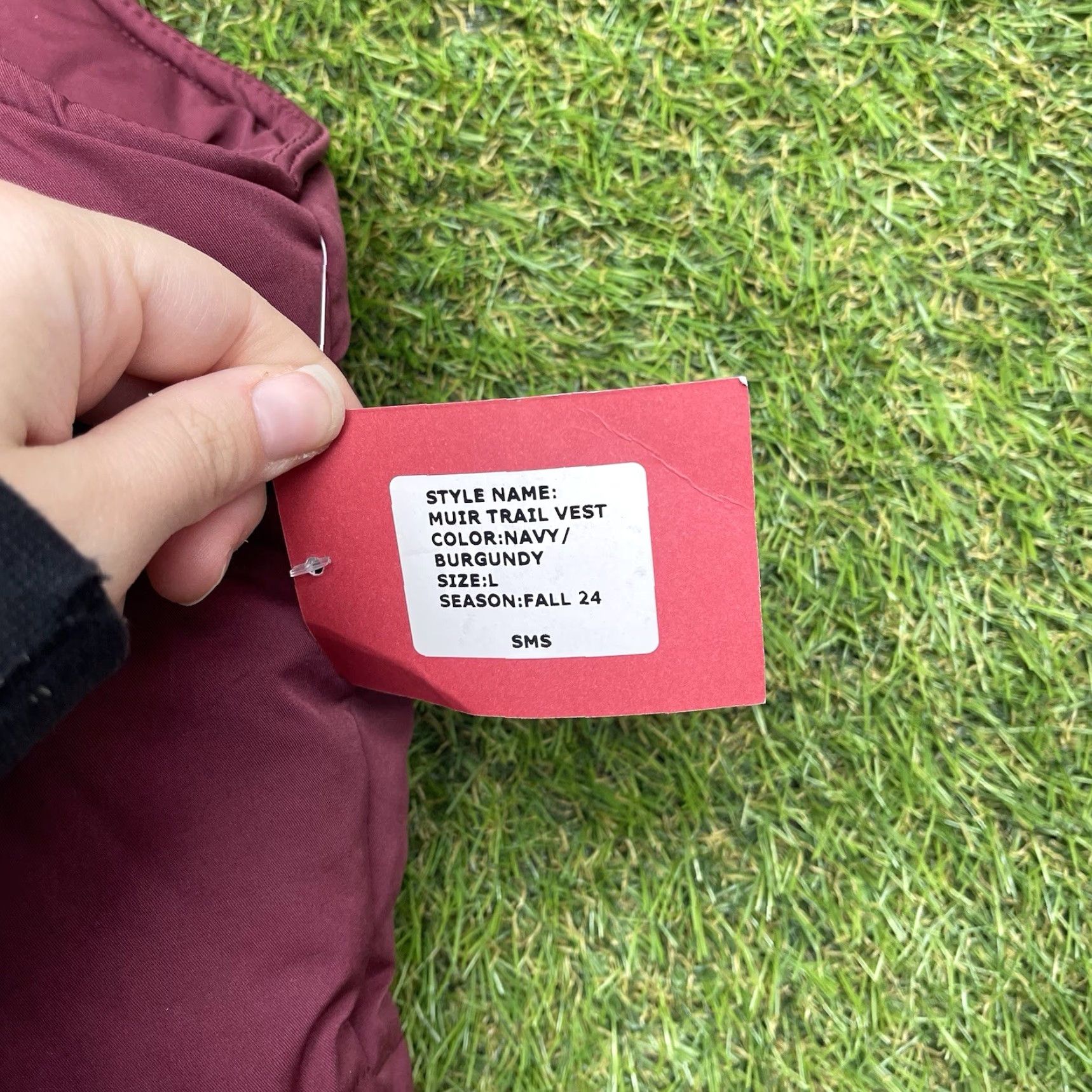 Vintage Kimes Ranch Vest Mens Large Muir Trail Quilted Burgundy Poly/Nylon Softshell NWT Size US L / EU 52-54 / 3 - 5 Thumbnail