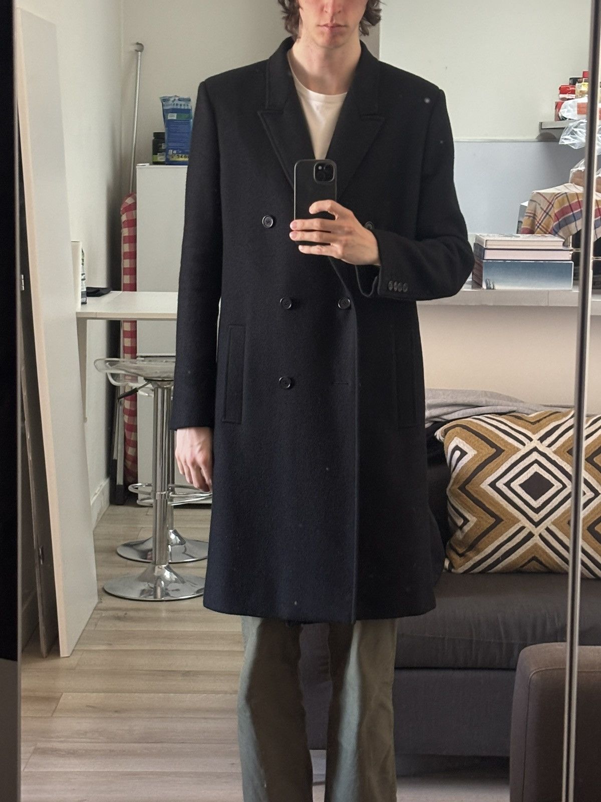 Saint Laurent Paris Manteau Croisé Saint Laurent par Anthony Vacarello Size US L / EU 52-54 / 3 - 7 Thumbnail
