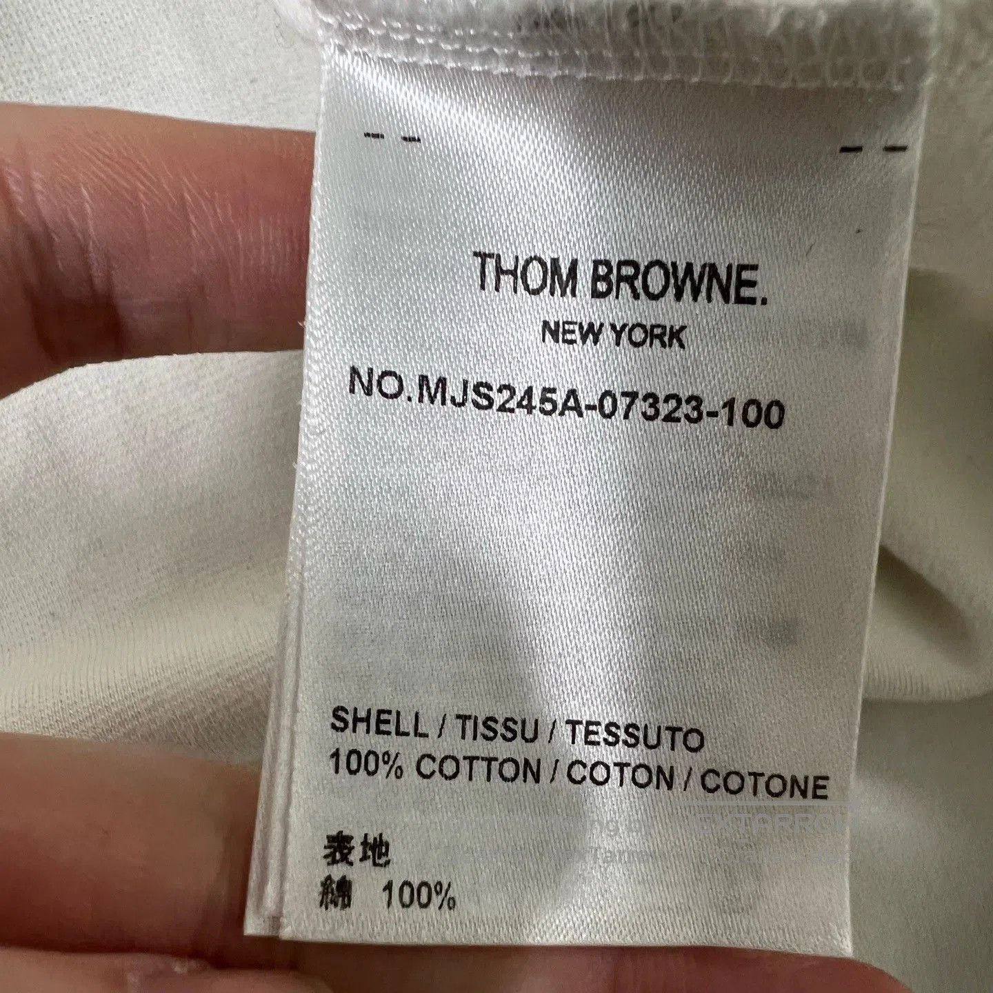 Thom Browne Thom Browne Four-Stripe Cotton Long-Sleeve. Size US XXL / EU 58 / 5 - 5 Thumbnail