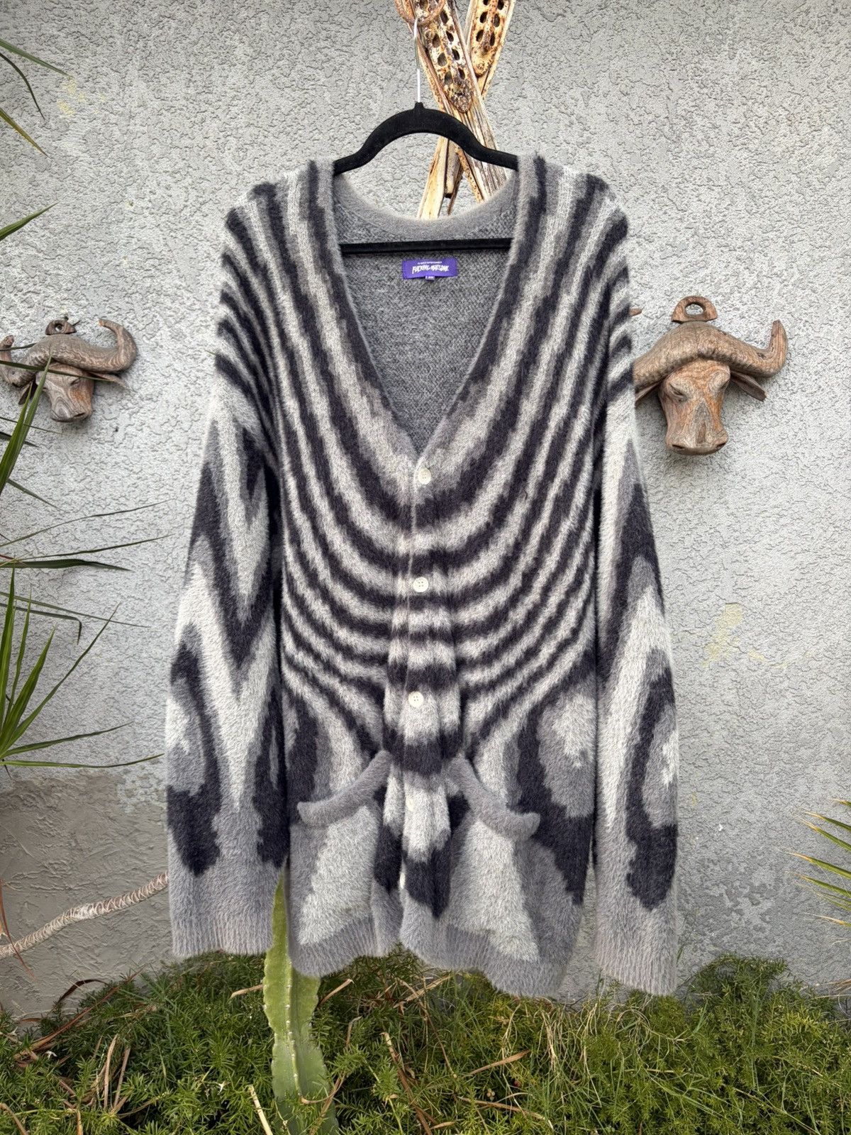 Fucking Awesome Fucking Awesome stretch logo cardigan | Grailed