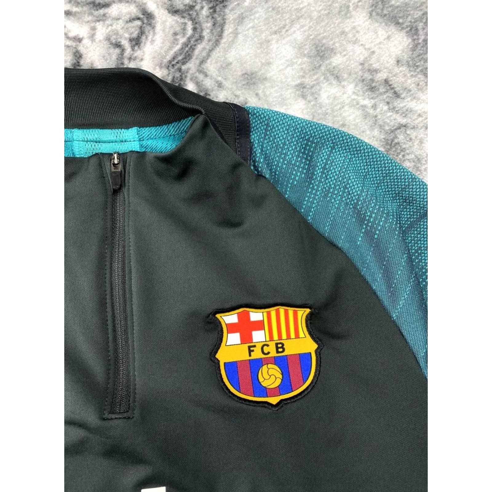 Nike Nike Tracksuit Shirt? 1/4 Zip? Retro? No—Keep to original words: Nike Barcelona 1/4 Zip Tracksuit 2019 2020 Drill Top And Pants Men Size S Black Size 36R - 2 Thumbnail