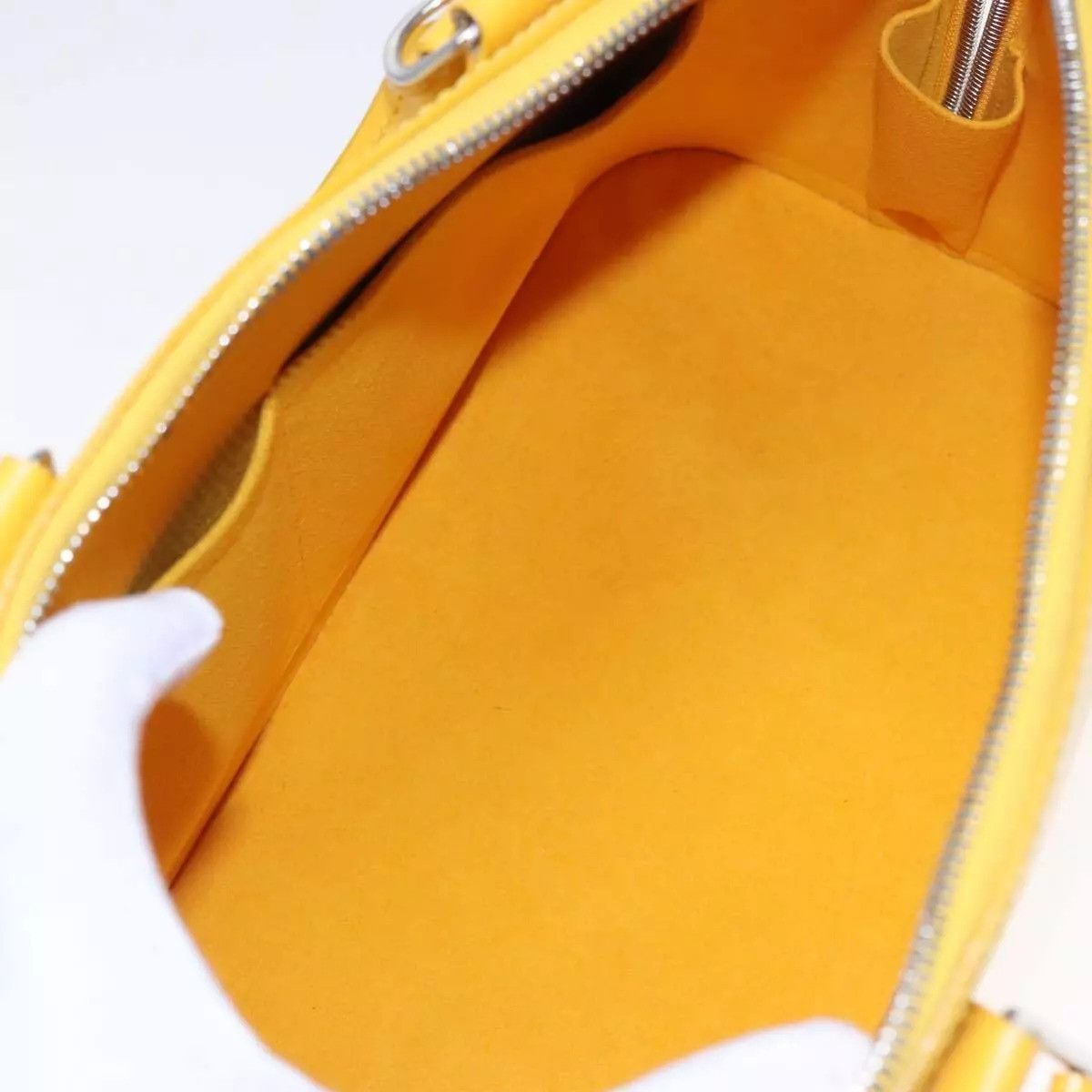Louis Vuitton LOUIS VUITTON Epi Alma PM Hand Bag Yellow Citron Size ONE SIZE - 9 Thumbnail