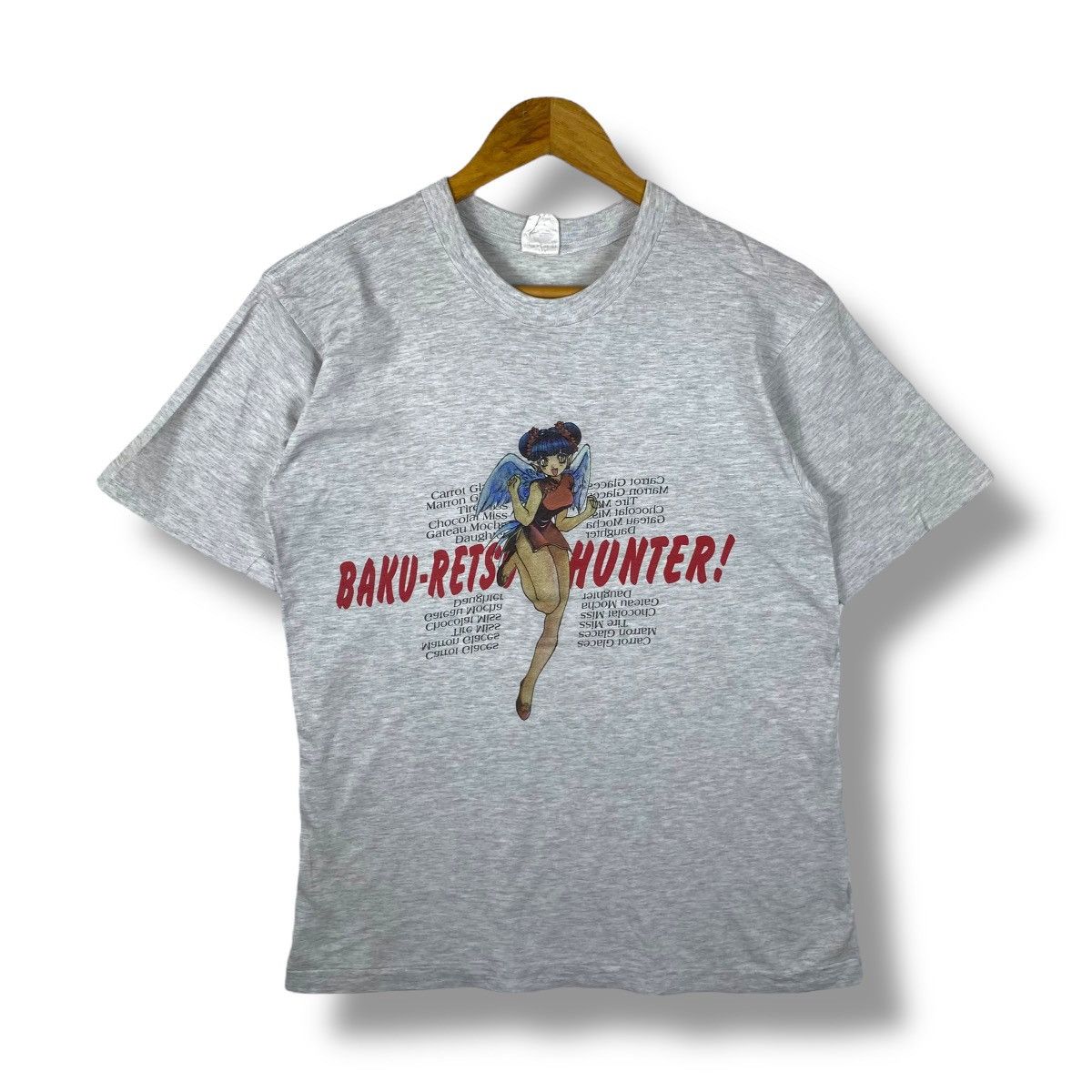 Anime Vintage 90's BAKURETSU HUNTER Japanese Anime Graphic Tee Size US L / EU 52-54 / 3 - 1 Thumbnail