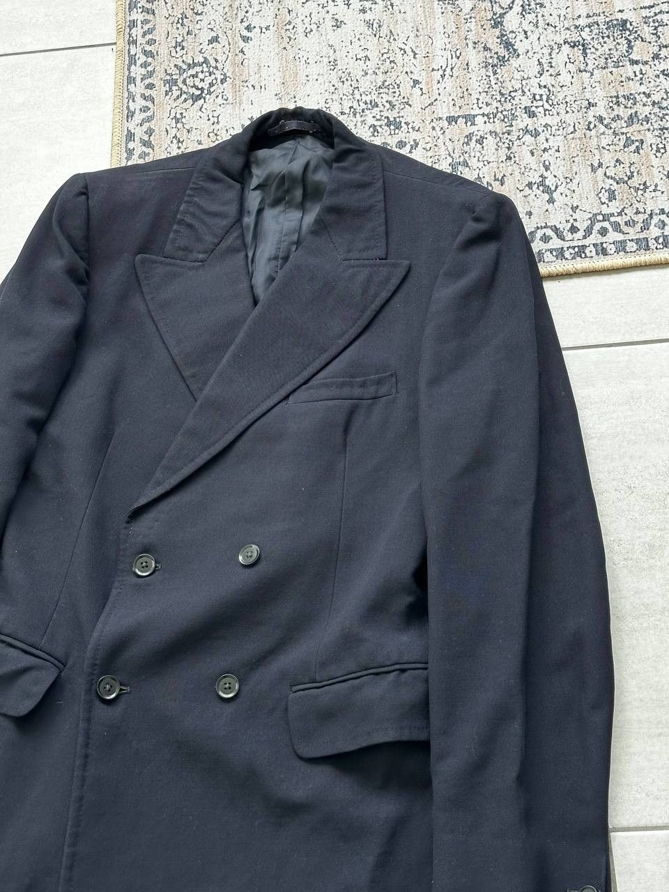 Burberry Burberry Double Breasted Navy Wool Blazer Luxury Size 38L - 1 Thumbnail