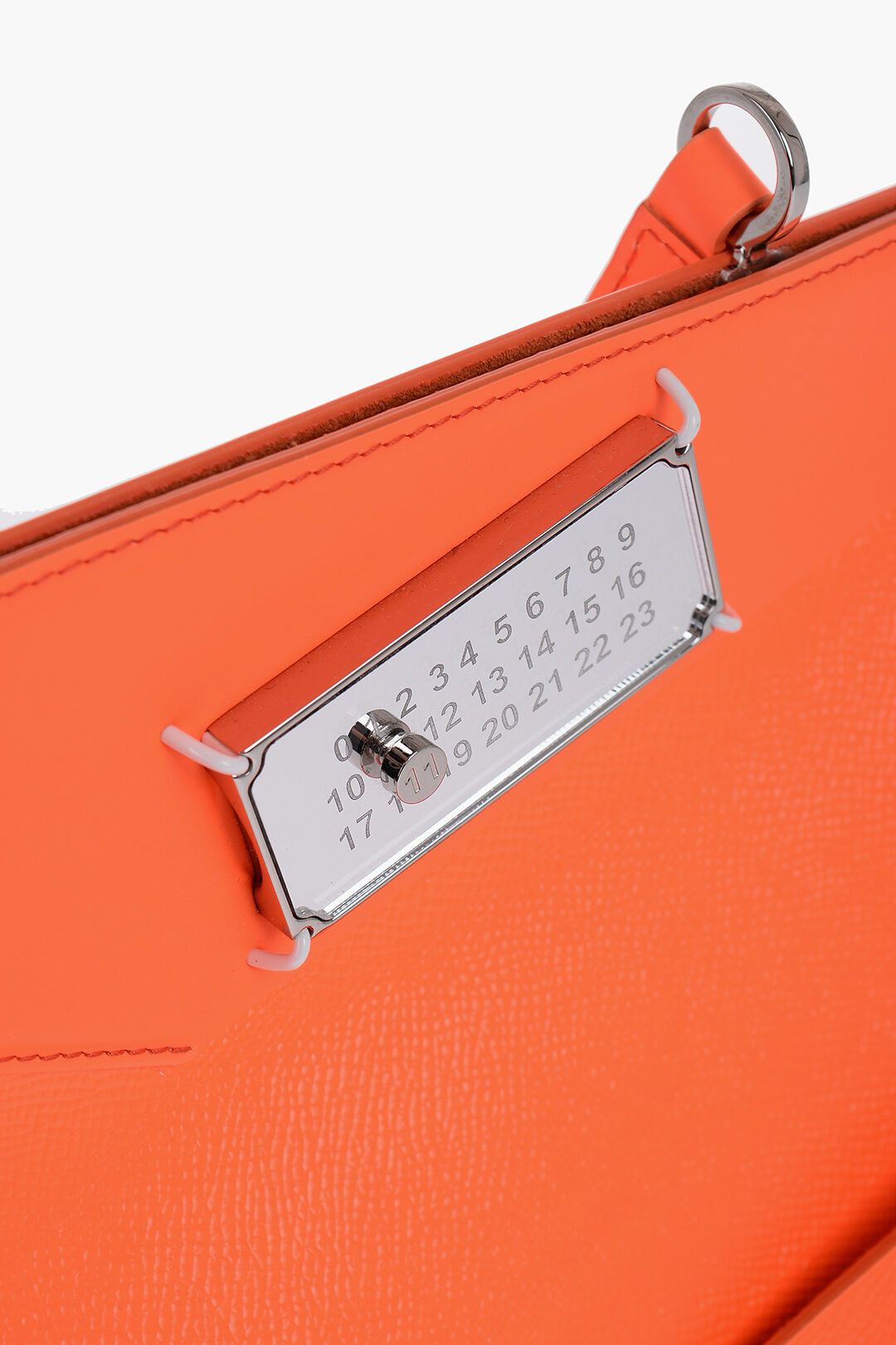 Maison Margiela og1mm1224 Size: OS / Leather Neon Handbag in Orange Size ONE SIZE - 4 Thumbnail