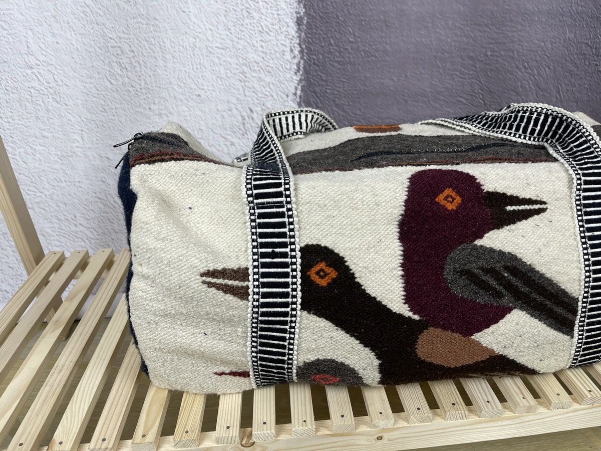 Vintage Vintage Indians style wool bag bird men in hat pattern Size ONE SIZE - 10 Thumbnail