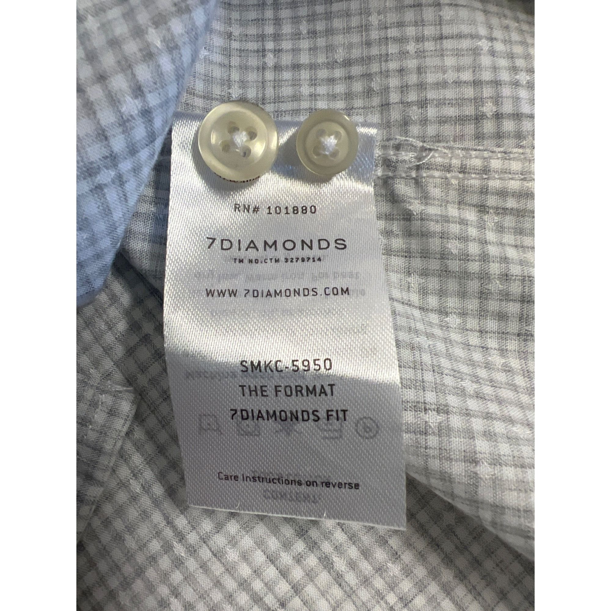 7Diamonds 7Diamonds Mens The Format Long-Sleeve Button-Up Shirt XL Gra Size US XL / EU 56 / 4 - 6 Thumbnail