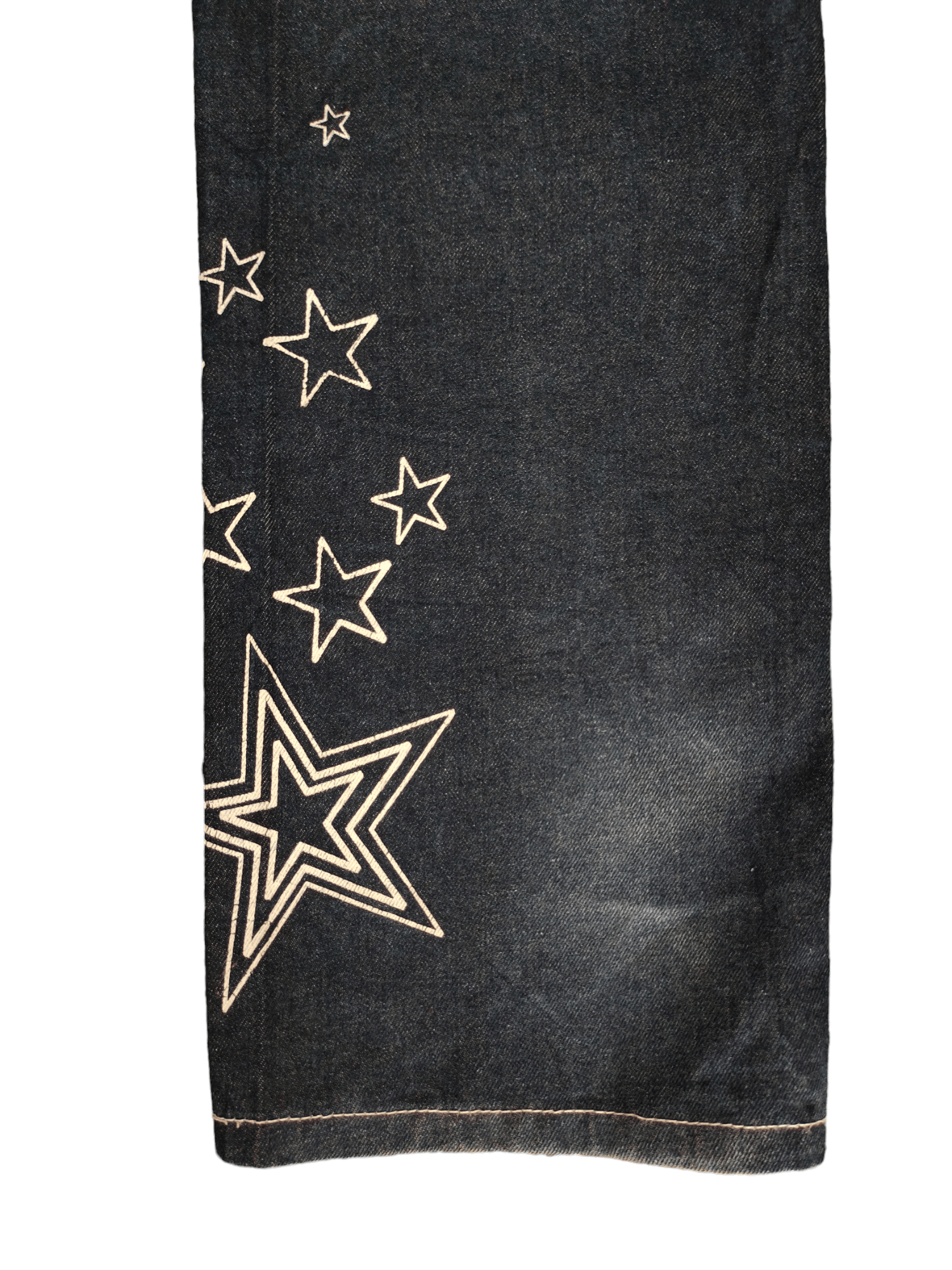 Hysteric Glamour × Undercover Vintage Y2k Sygf Stars Embroidered Baggy Jeans Jnco Style Size US 33 - 8 Thumbnail
