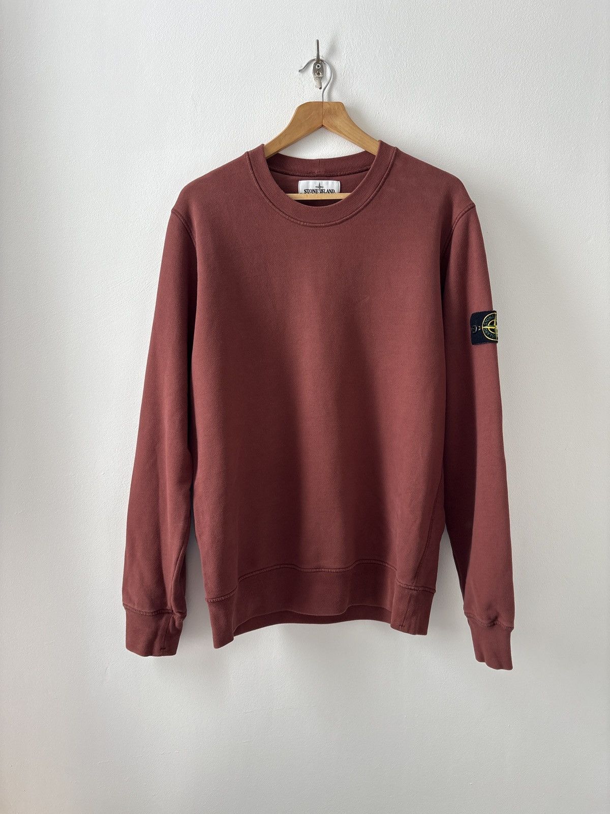 Stone Island Stone Island Acid Wash Hoodie Red | Grailed