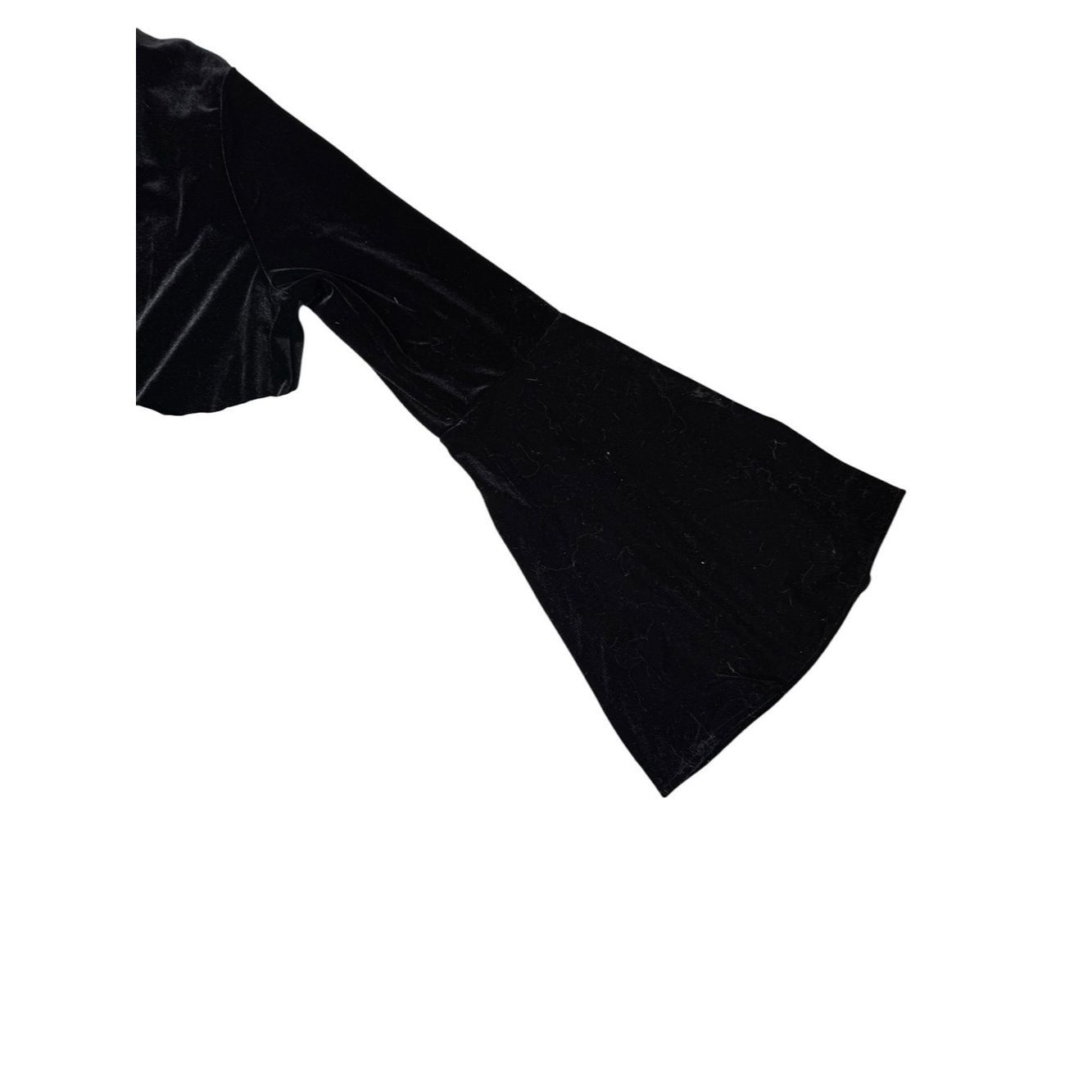 Calvin Klein Calvin Klein Black Velvet Wrap Jumpsuit with Tie Waist Size Size 32" / US 10 / IT 46 - 3 Thumbnail
