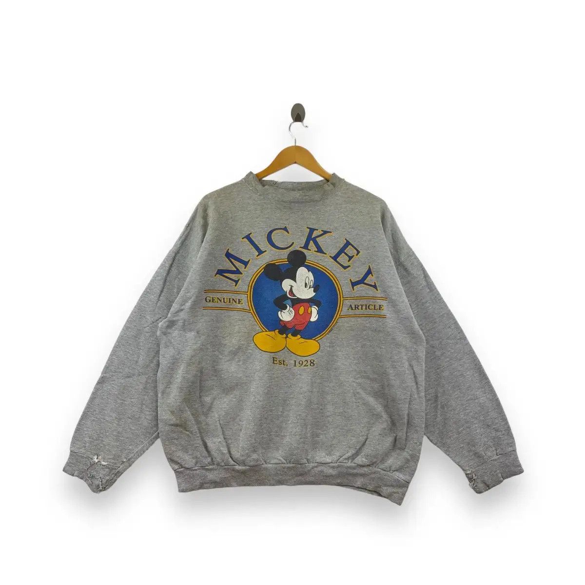 Disney Vintage 90’ MICKEY MOUSE JERRY LEIGH Illustrator Sweatshirt Size XL / US 12-14 / IT 48-50 - 1 Thumbnail