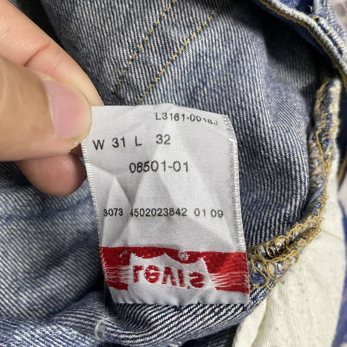 Levi's Levis 501 Distressed Faded Straight Jeans Button Fly Size US 32 / EU 48 - 10 Thumbnail