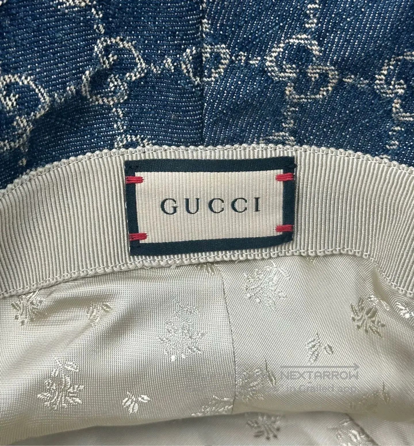 Gucci Guicci size L Blue Monogrammed Logo Fisherman Hat| Size ONE SIZE - 4 Thumbnail