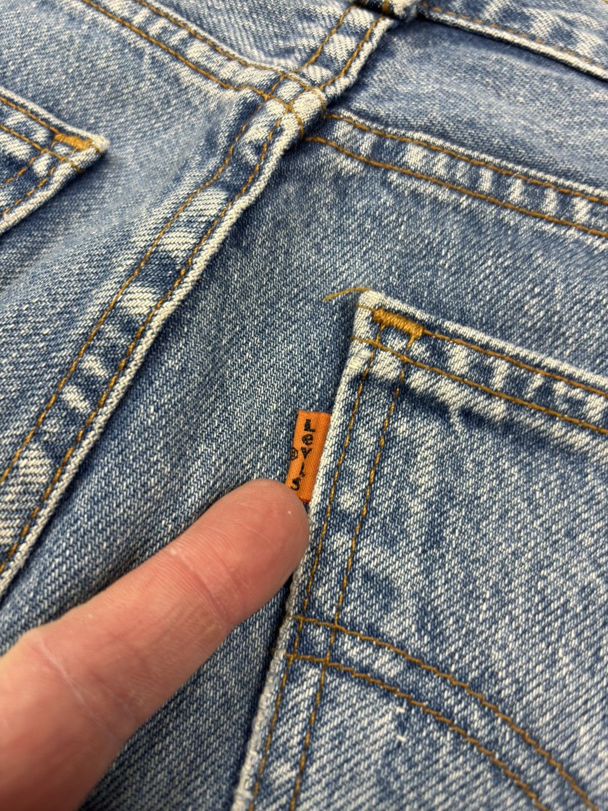 Levi's × Levi's Vintage Clothing × Vintage Levi’s 726 loose fit orange tab jeans 90s essentials Size US 33 - 2 Thumbnail