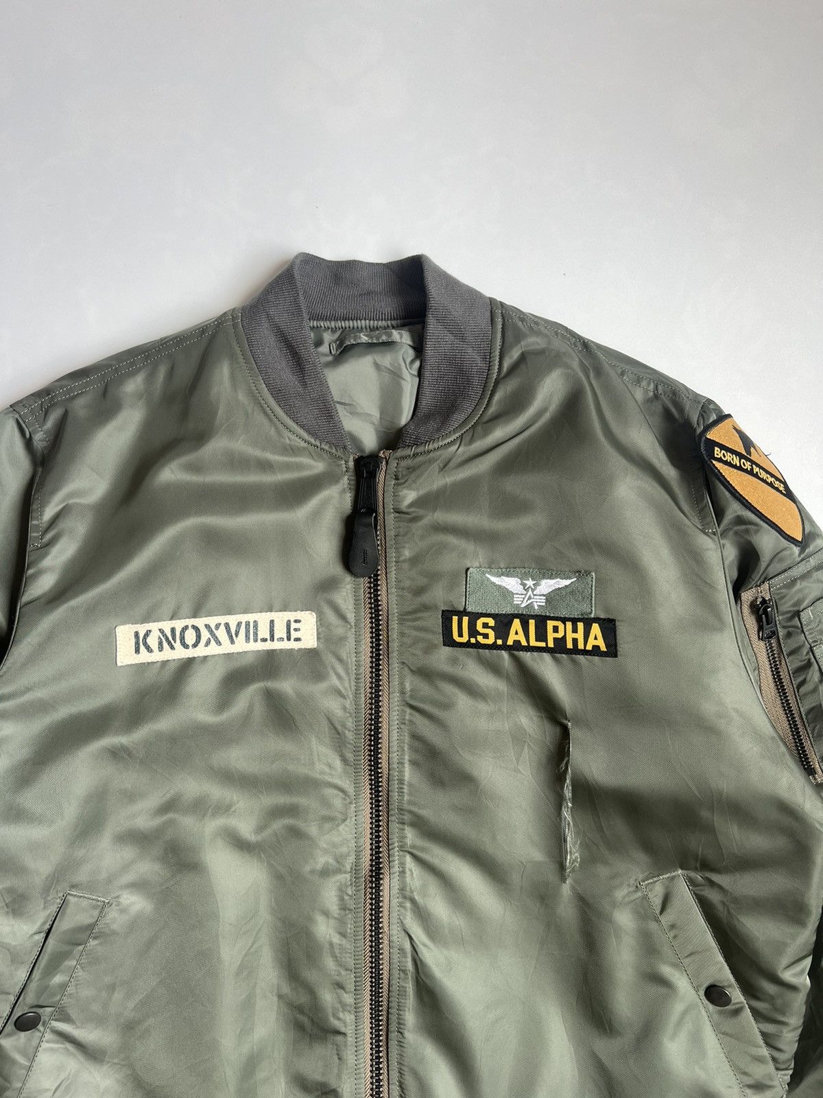 Alpha Industries Vintage Alpha Industries Knoxville Military Bomber Jacket Size US XL / EU 56 / 4 - 3 Thumbnail