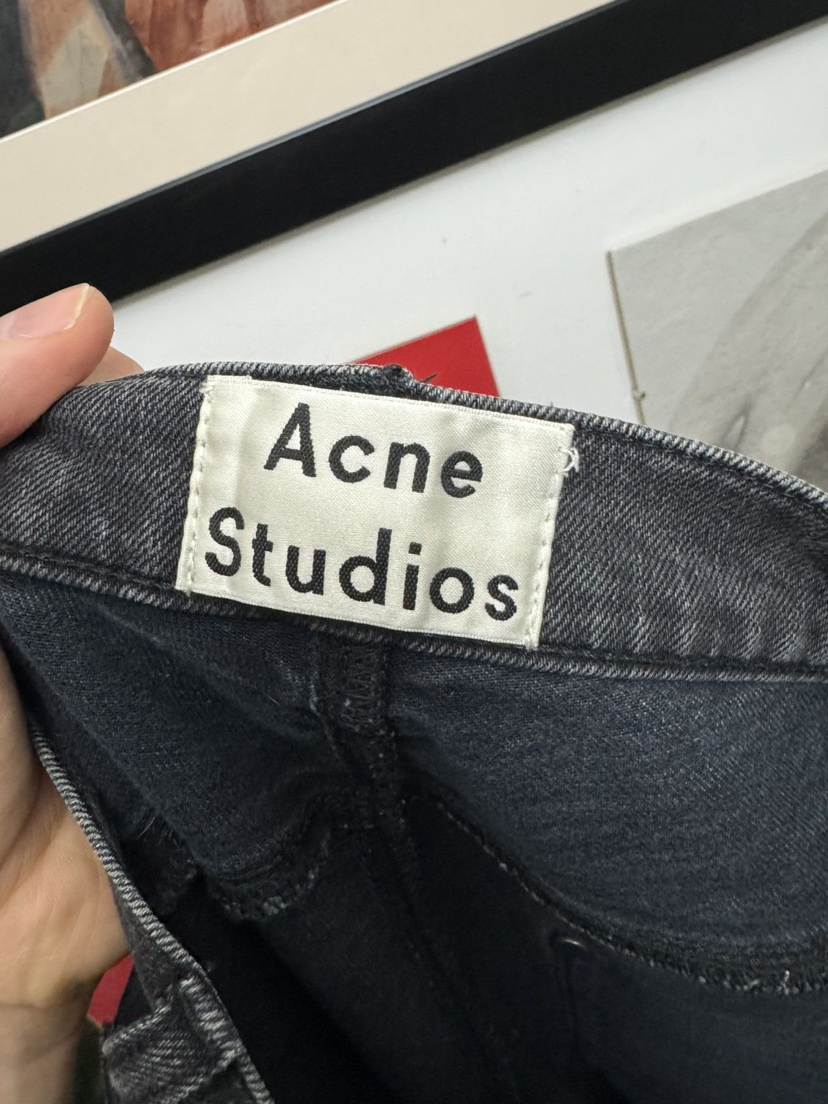 Acne Studios Acne Studios Max Used Cash Washed Black Denim Jeans Pant Size US 30 / EU 46 - 3 Thumbnail