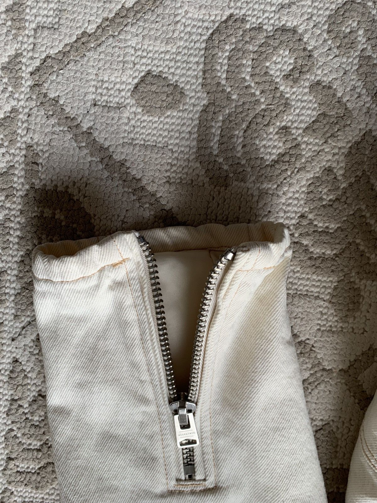 Allsaints Allsaints Oversized Denim Biker Jacket White Fleece Sherpa Size M / US 6-8 / IT 42-44 - 10 Thumbnail