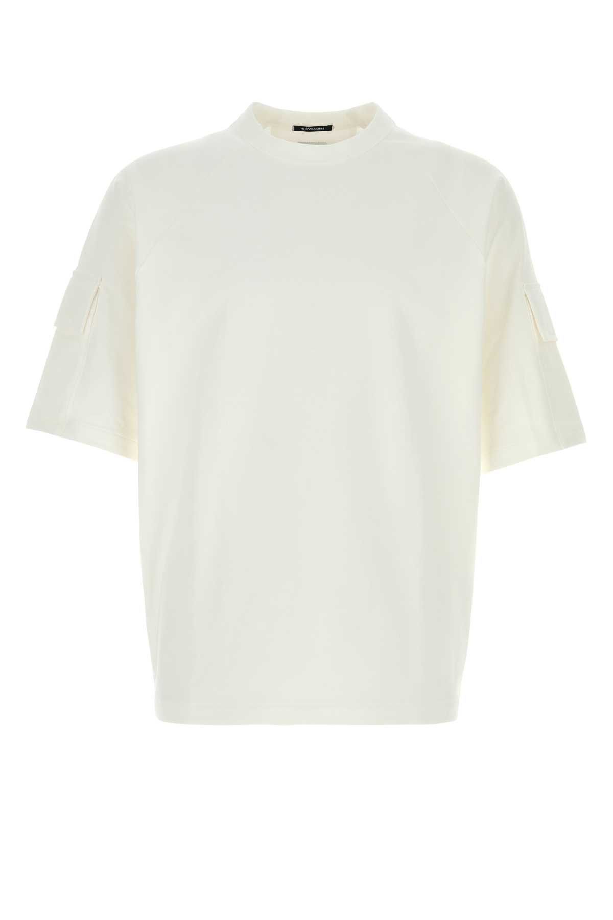White Stretch Cotton T-Shirt