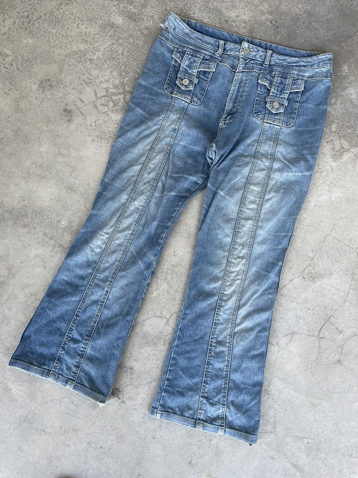 If Six Was Nine Japanese Brand Flare Jeans Size US 34 / EU 50 - 1 Thumbnail