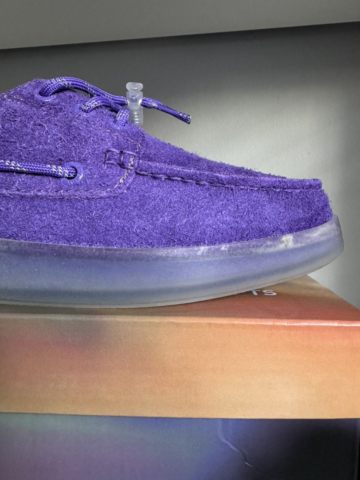 Sperry Concepts x Sperry 3-Eye Purple Suede Boat Shoes Size US 8 / EU 41 - 3 Thumbnail