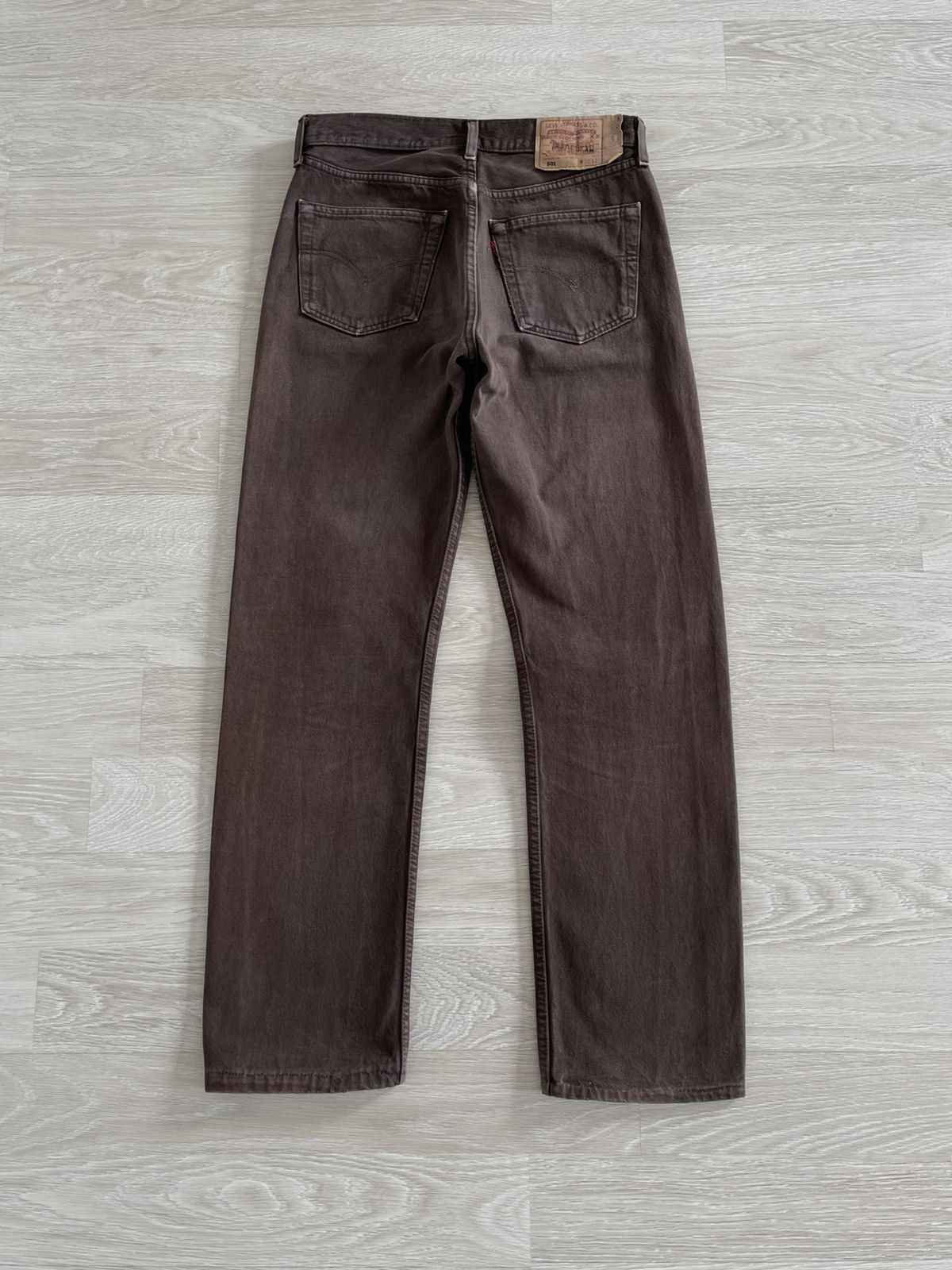 Levi's 90's Vintage Levi's 501 Faded Brown Rare Denim Jeans 32x30 Size US 32 / EU 48 - 2 Thumbnail