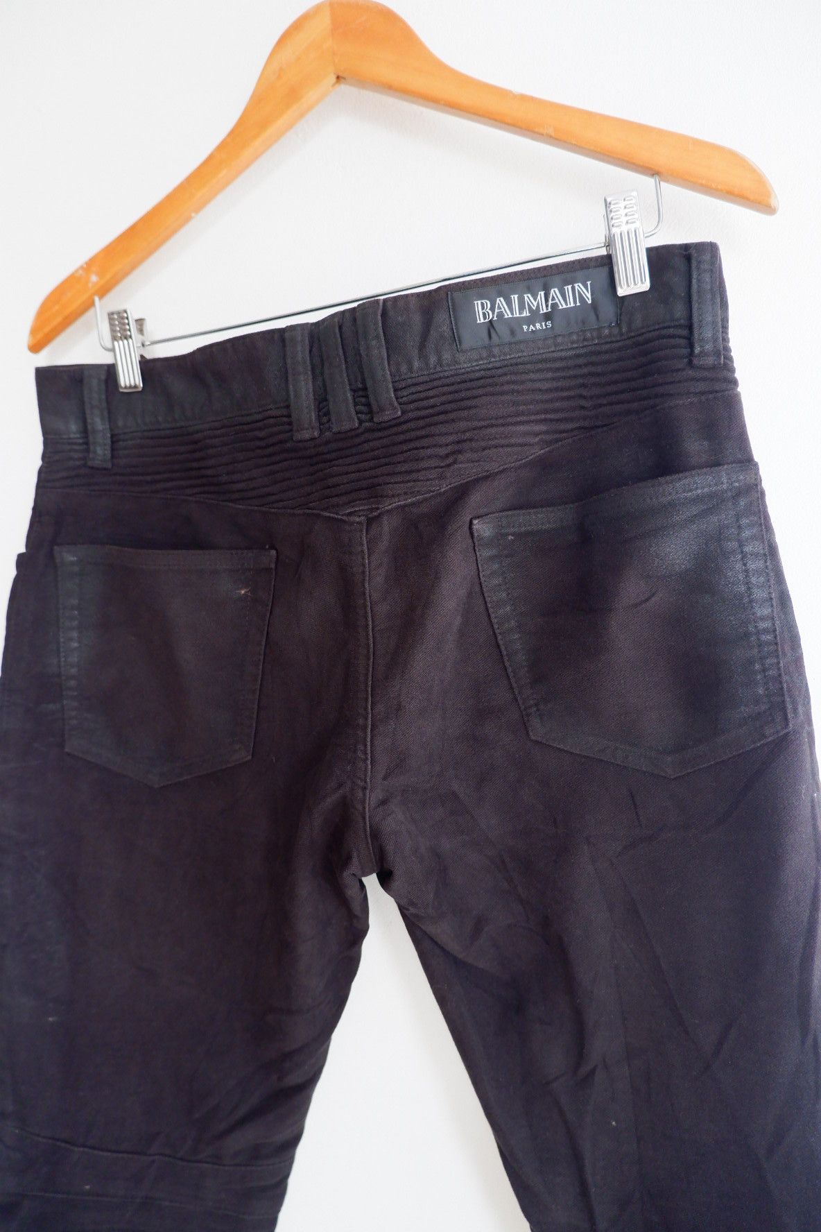 Balmain BALMAIN Moto Biker Jeans Size US 34 / EU 50 - 5 Thumbnail