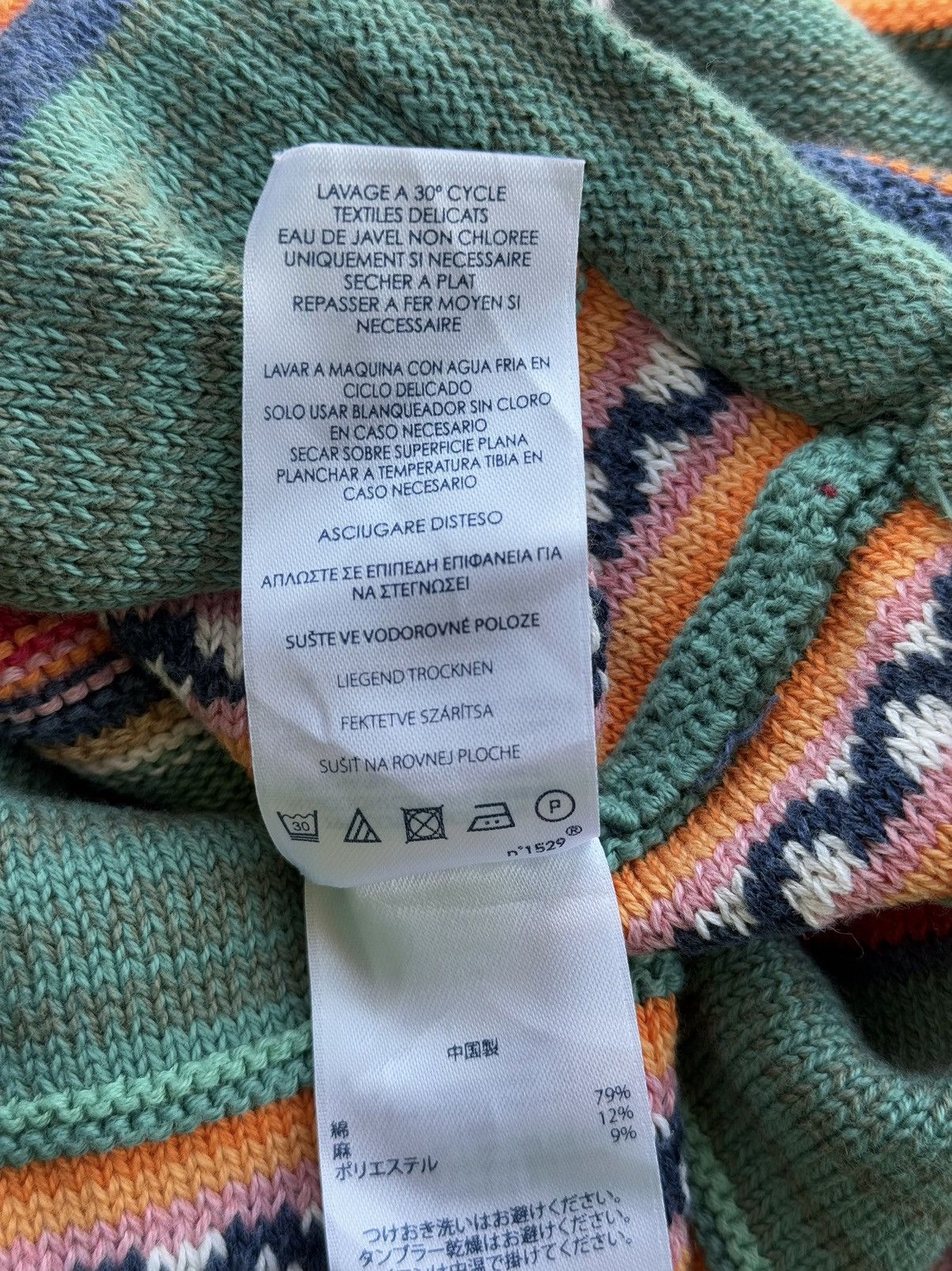 Chaps Ralph Lauren × Polo Ralph Lauren × Ralph Lauren Ralph Lauren Chaps coloured cable knit native sweater Y2K Size L / US 10 / IT 46 - 5 Thumbnail