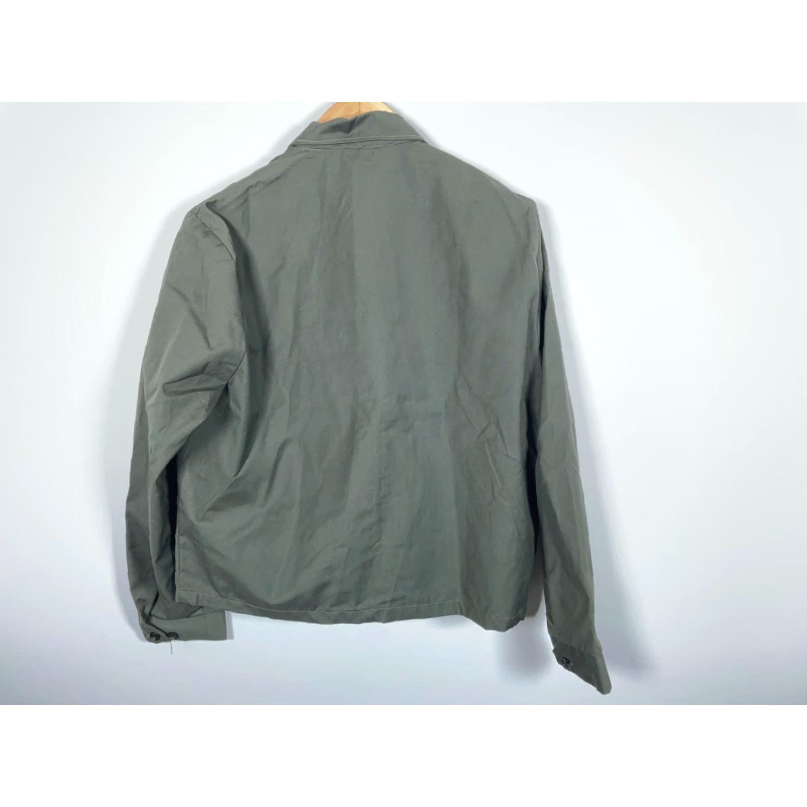 Vintage Vintage Gold Leaf Men's Large Green 60s Simco Boxy Fit Work Jacket Zip Front Full Lightweight Pockets Unlined USA Made Size US L / EU 52-54 / 3 - 2 Thumbnail