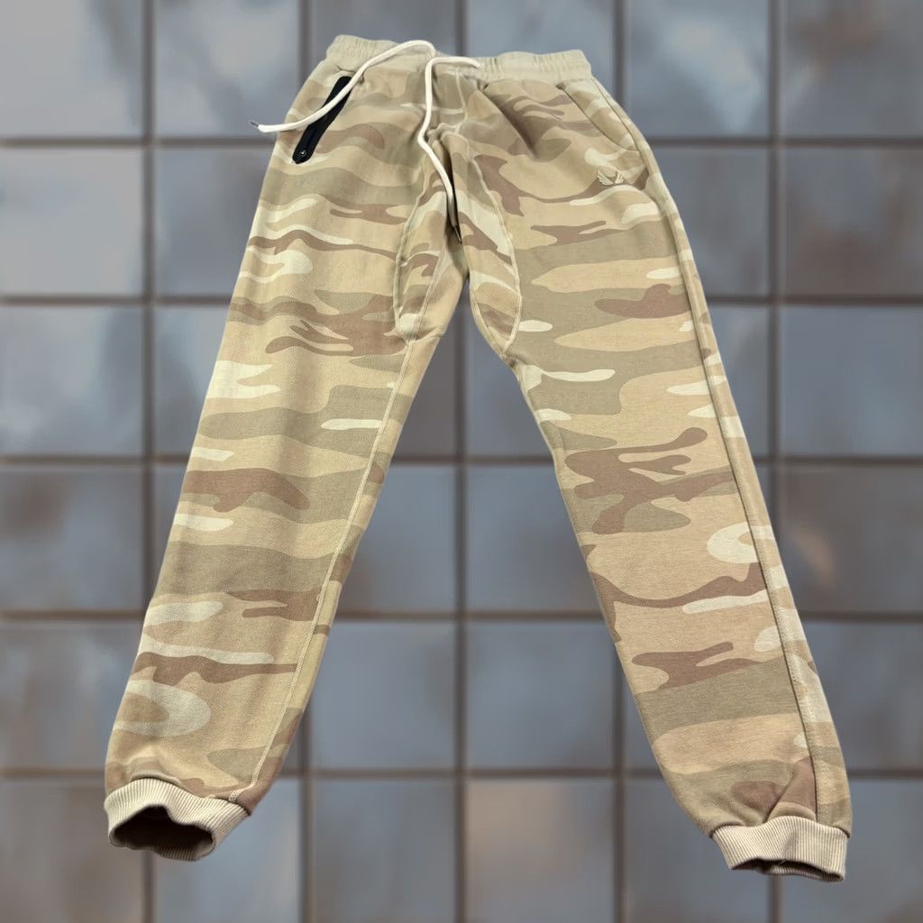 ASRV ASRV Jogger Sweatpants Mens S Beige Camouflage Tapered Gym Athleisure Lounge Pants Size US 29 - 1 Thumbnail