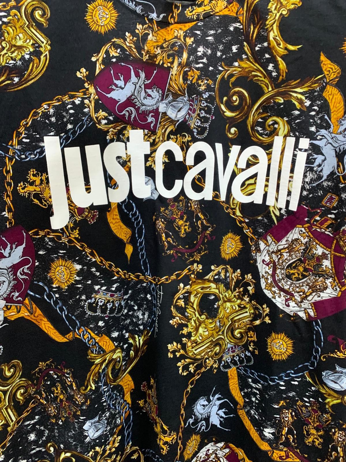 Just Cavalli Jersey Print T-shirt Iconic Shields Just Cavalli size S, new Size US S / EU 44-46 / 1 - 3 Thumbnail