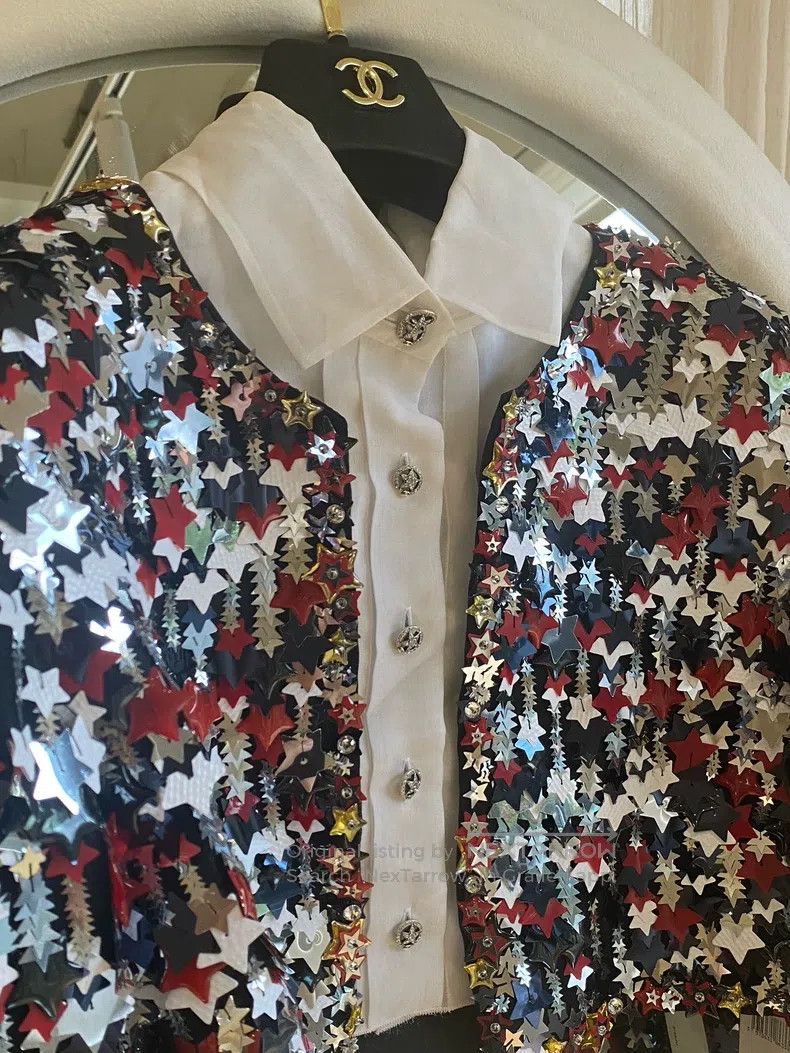 Chanel Chanel 14-year-old Dallas series star sequin jacket Size S / US 4 / IT 40 - 2 Thumbnail